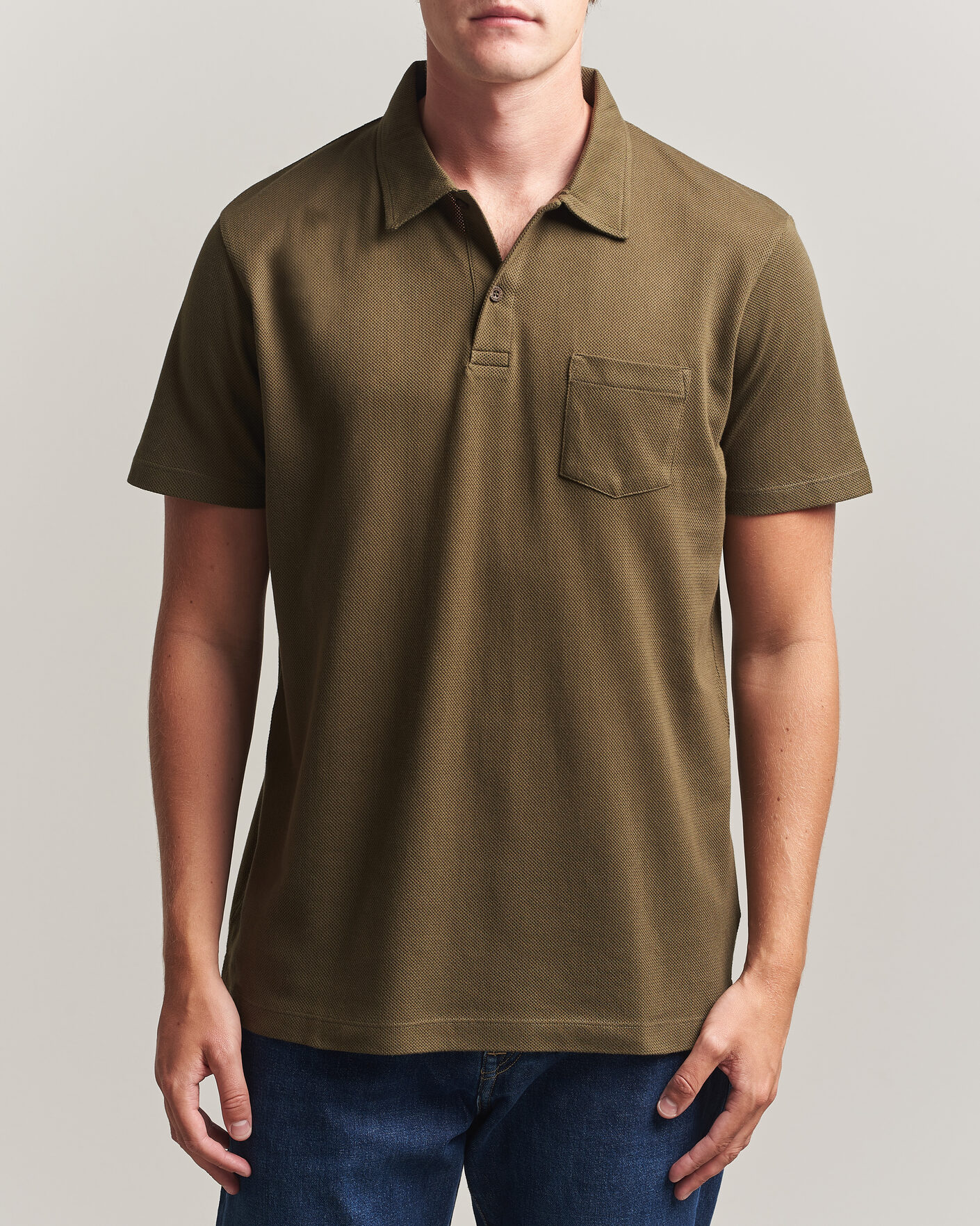 Mies | Pikeet | Sunspel | Riviera Polo Shirt Loden Green