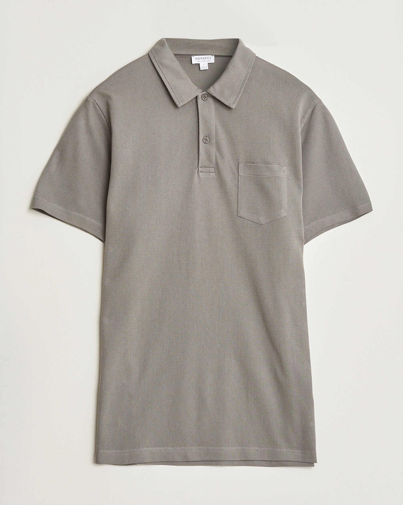 Mies | Pikeet | Sunspel | Riviera Polo Shirt Smoke Grey