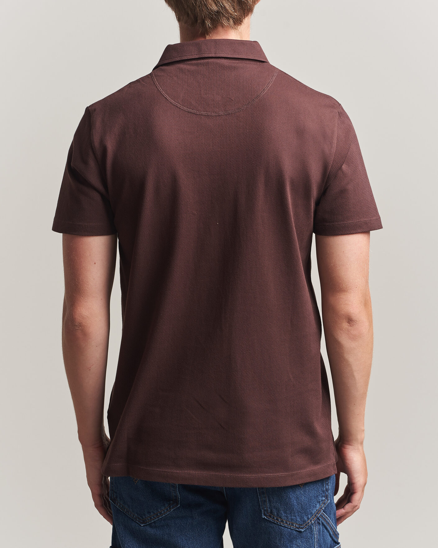Mies | Pikeet | Sunspel | Riviera Polo Shirt Dark Brown