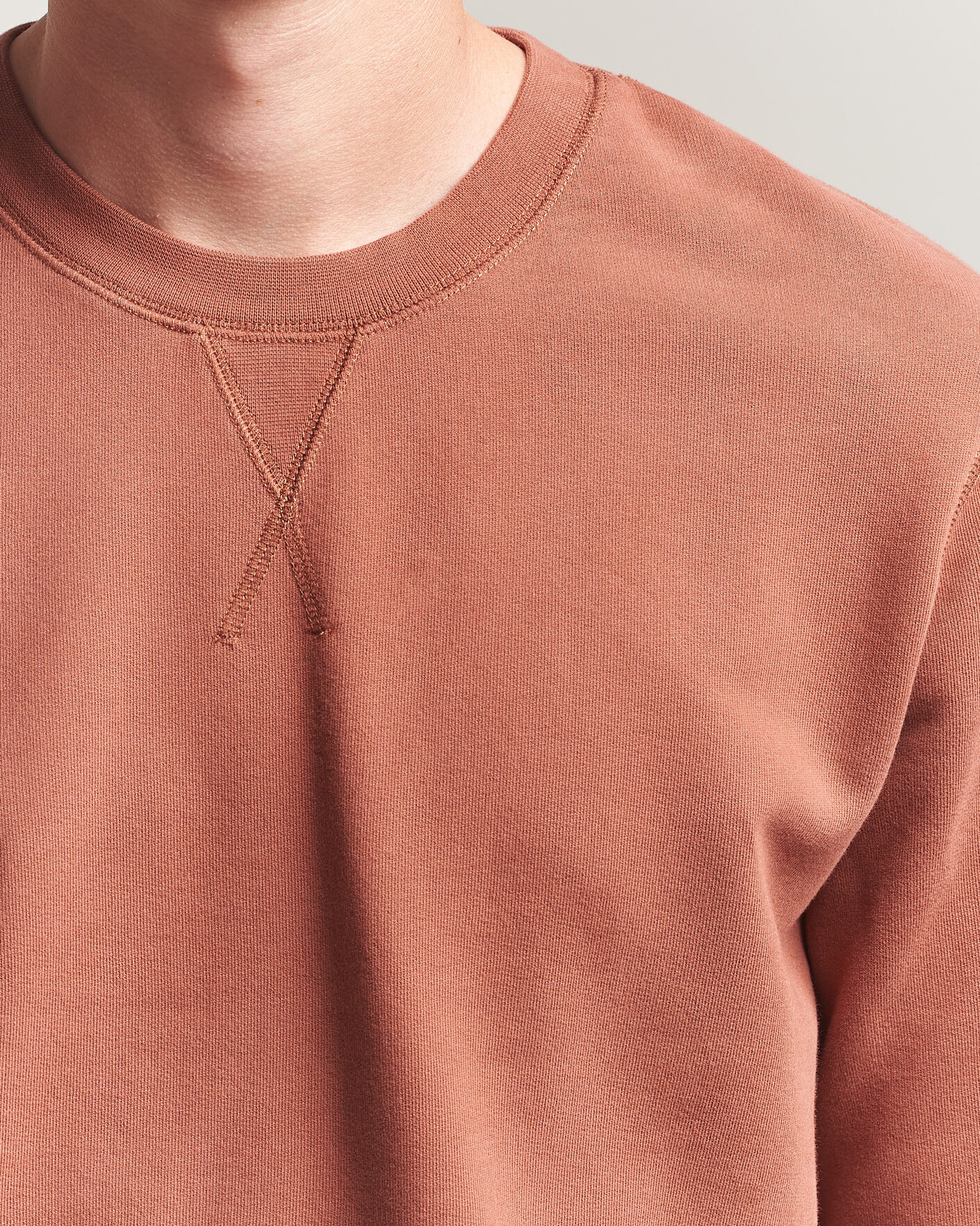 Mies | Puserot | Sunspel | Loopback Sweatshirt Dark Tabacco
