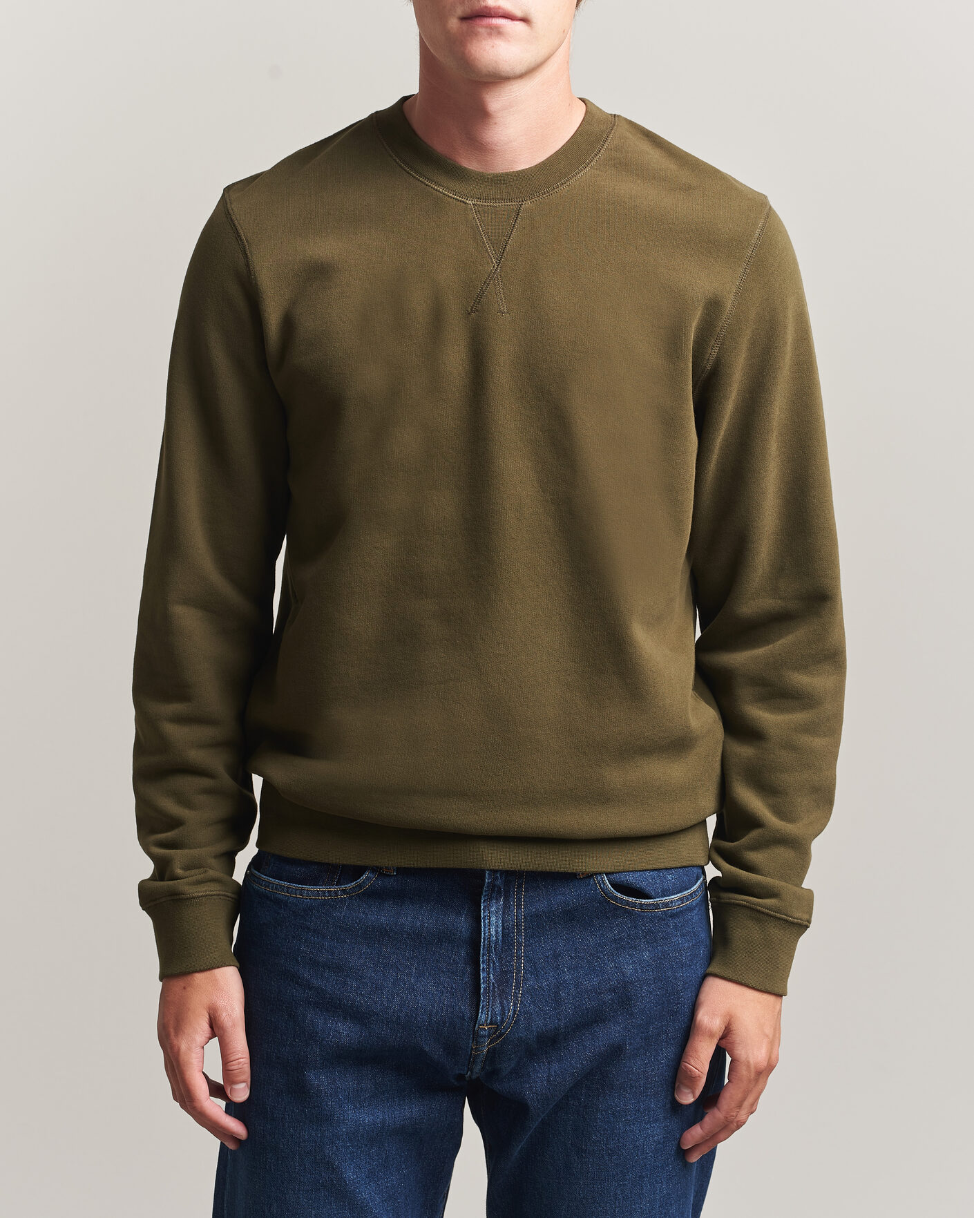 Mies | Puserot | Sunspel | Loopback Sweatshirt Loden Green