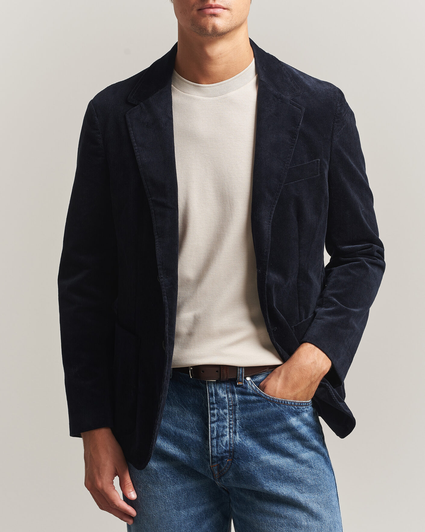 Mies | Pikkutakit | Sunspel | Relaxed Corduroy Blazer Navy