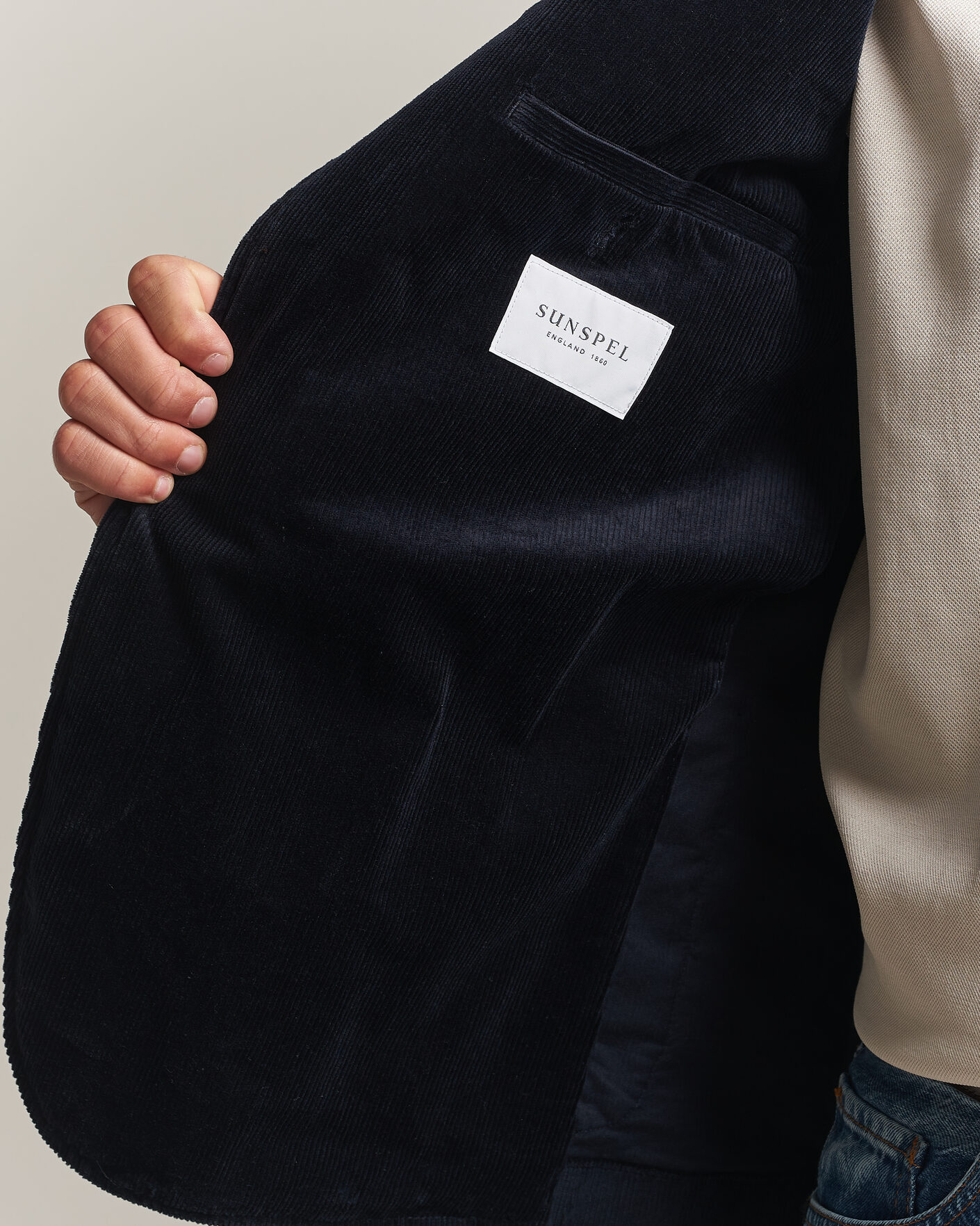 Mies | Pikkutakit | Sunspel | Relaxed Corduroy Blazer Navy
