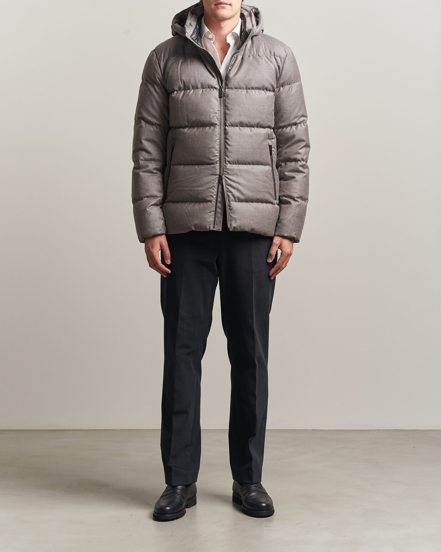 Mies | Takit | UBR | Concord Jacket Savile Grey Melange Wool
