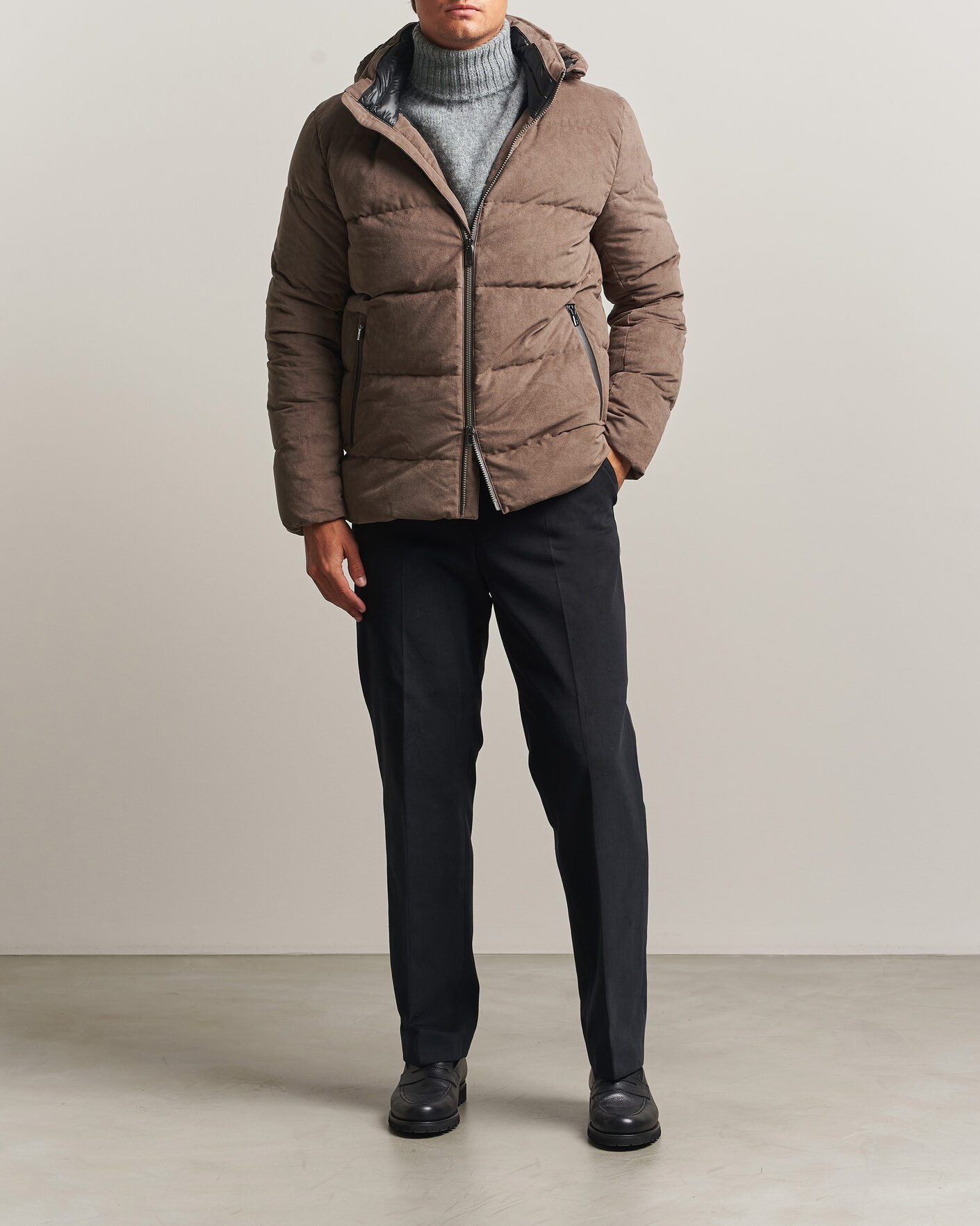 Mies | Takit | UBR | Concord Jacket Savile Neo Suede Sand