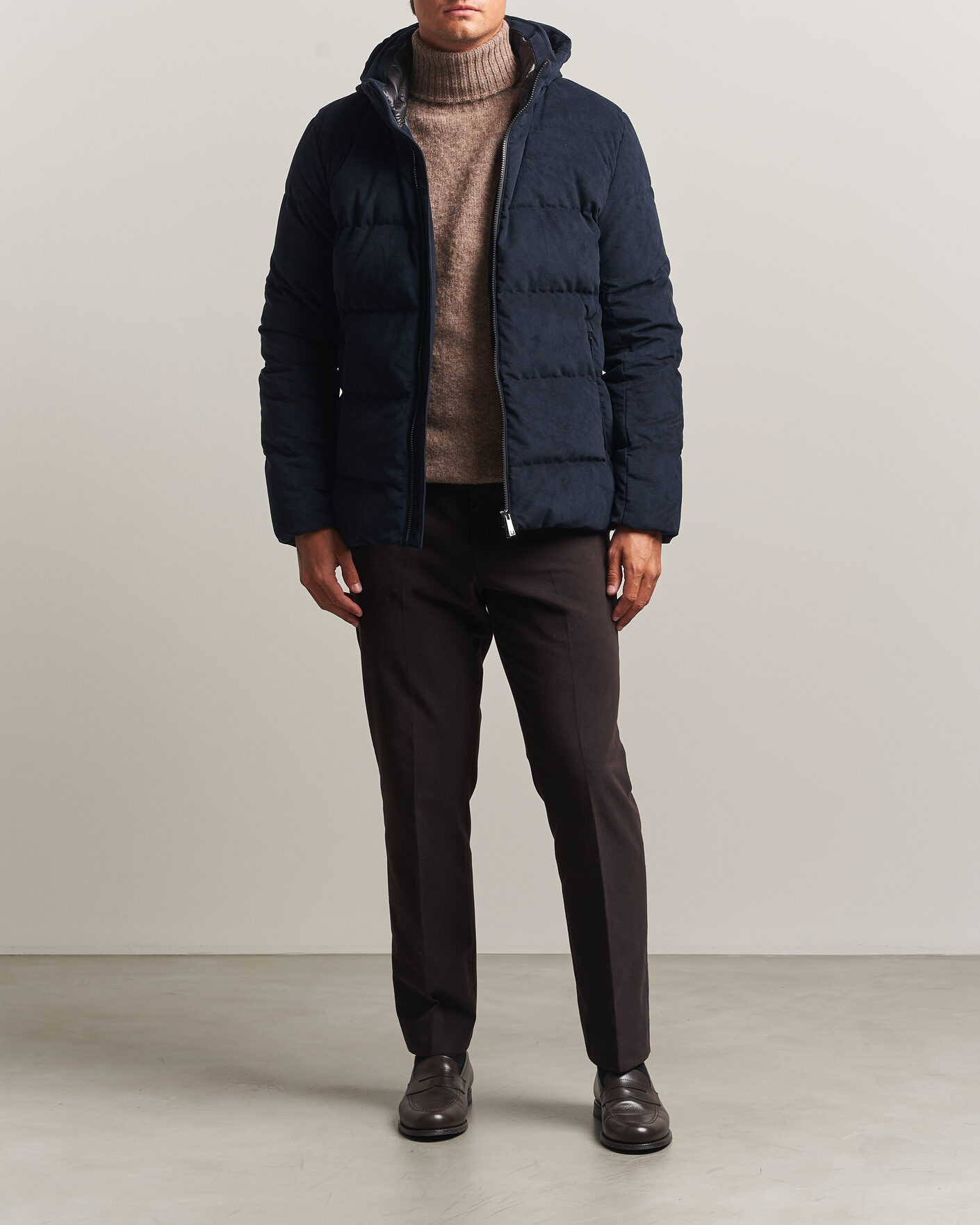 Mies | Takit | UBR | Concord Jacket Savile Neo Suede Navy