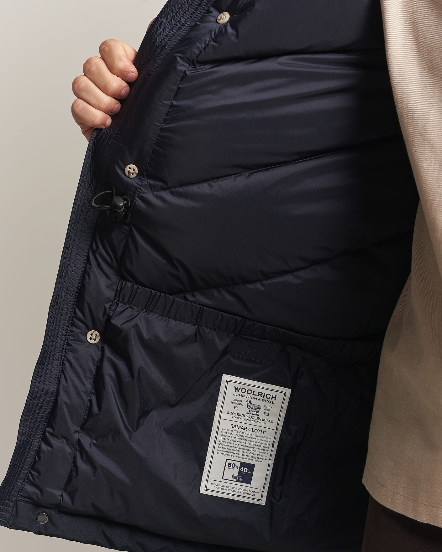 Mies | Takit | Woolrich | Arctic Parka No Fur Melton Blue