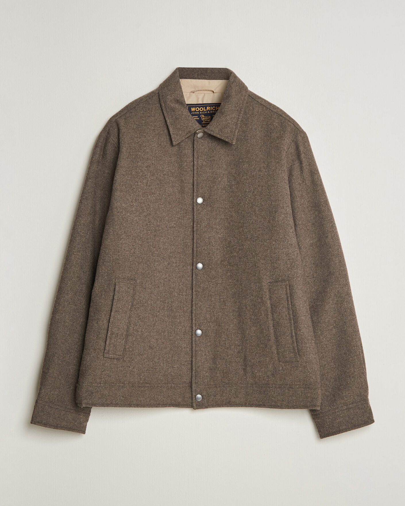 Mies | Takit | Woolrich | Wool Light Padded Keating Shirt Jacket Falcon