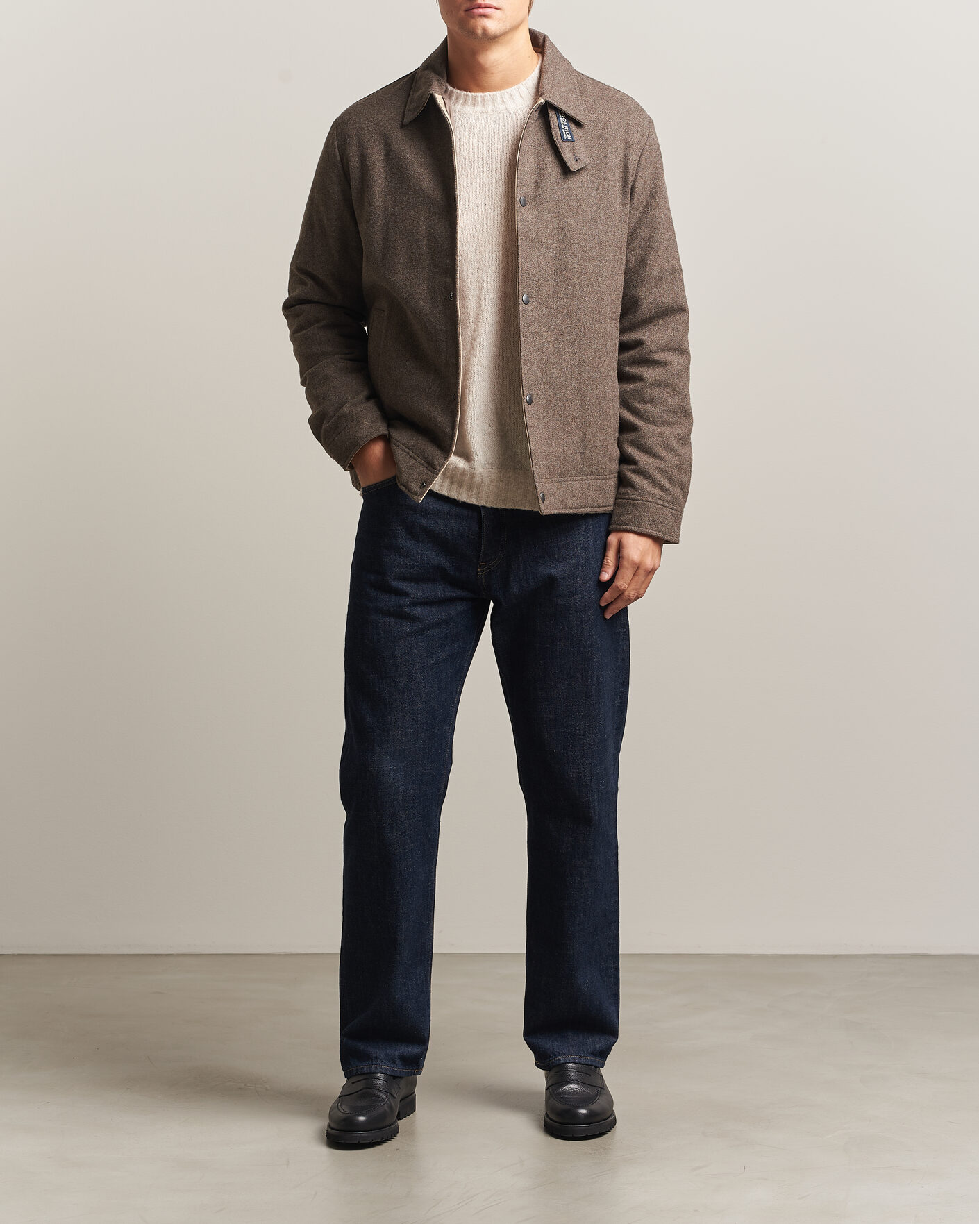 Mies | Takit | Woolrich | Wool Light Padded Keating Shirt Jacket Falcon