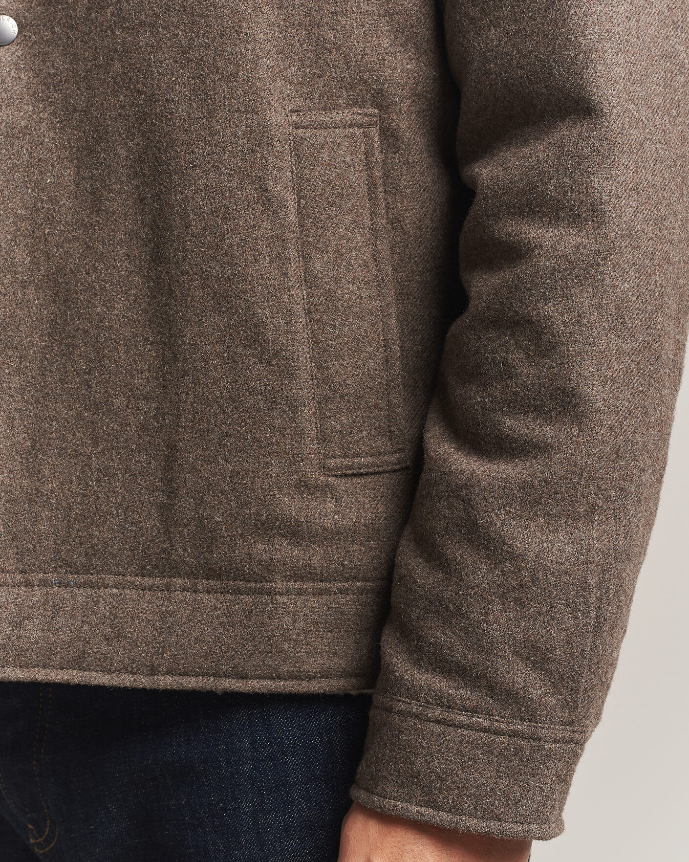 Mies | Takit | Woolrich | Wool Light Padded Keating Shirt Jacket Falcon