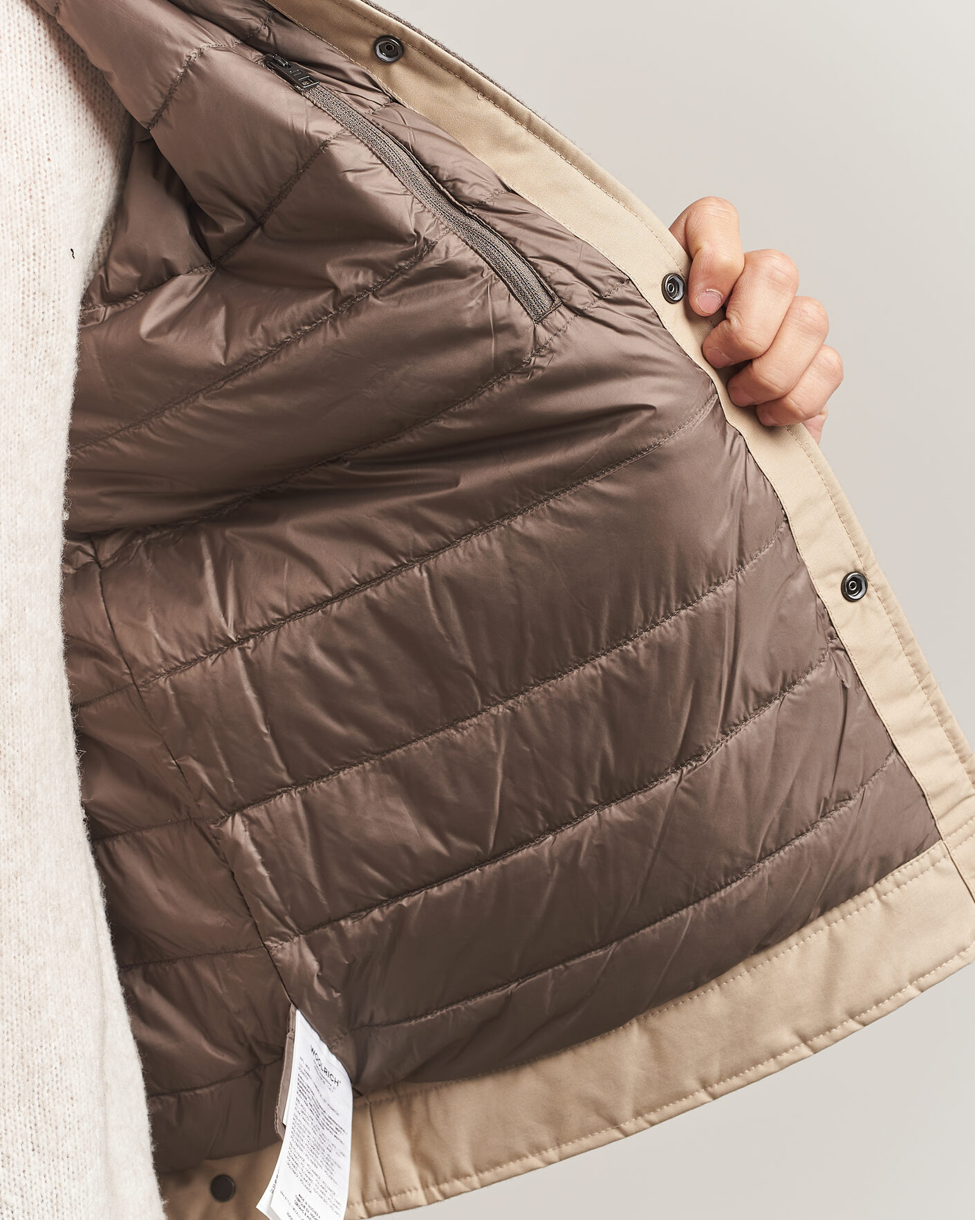 Mies | Takit | Woolrich | Wool Light Padded Keating Shirt Jacket Falcon