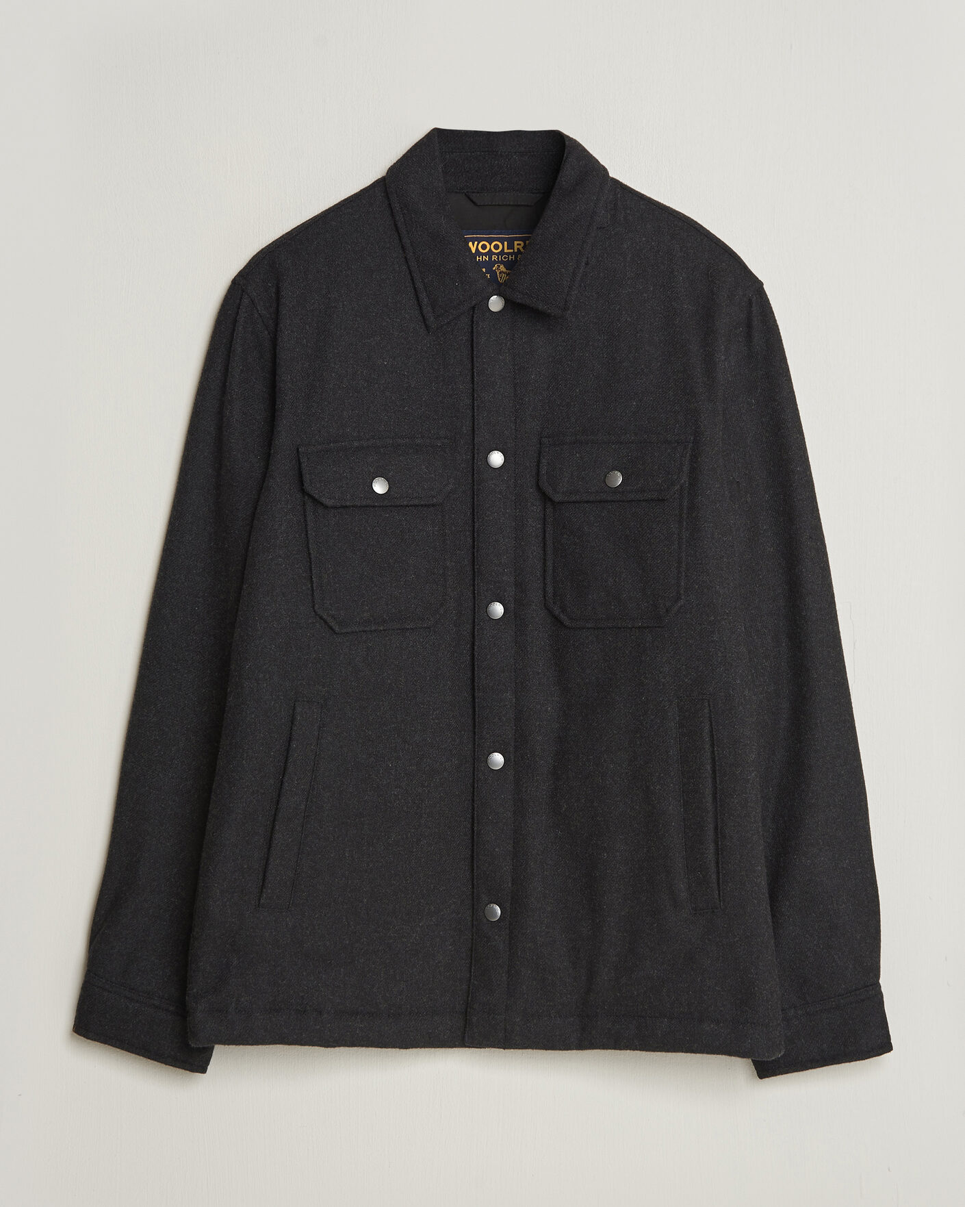 Mies | Takit | Woolrich | Alaskan Wool Light Padded Shirt Jacket Faded Black