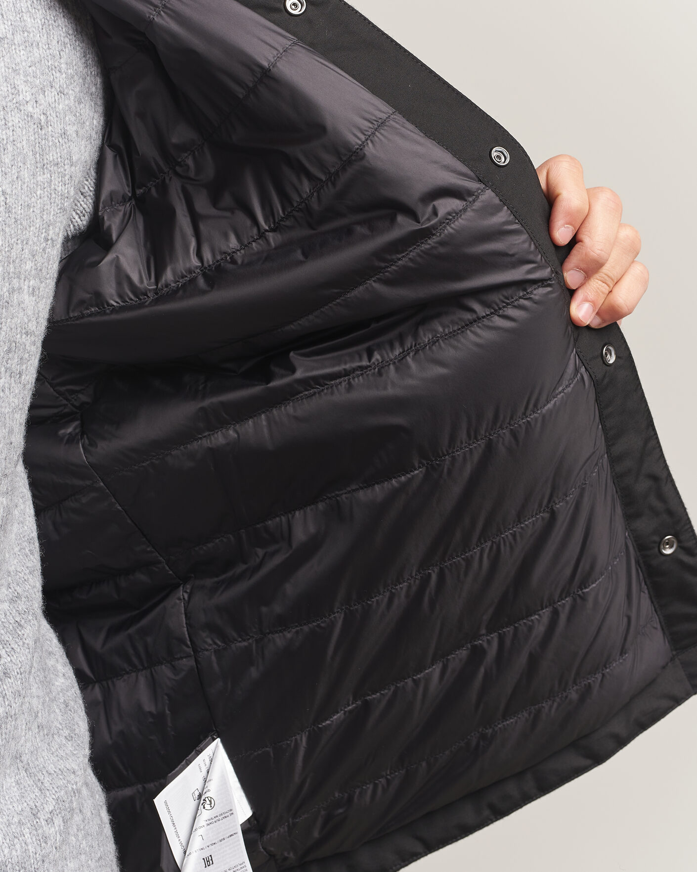 Mies | Takit | Woolrich | Alaskan Wool Light Padded Shirt Jacket Faded Black