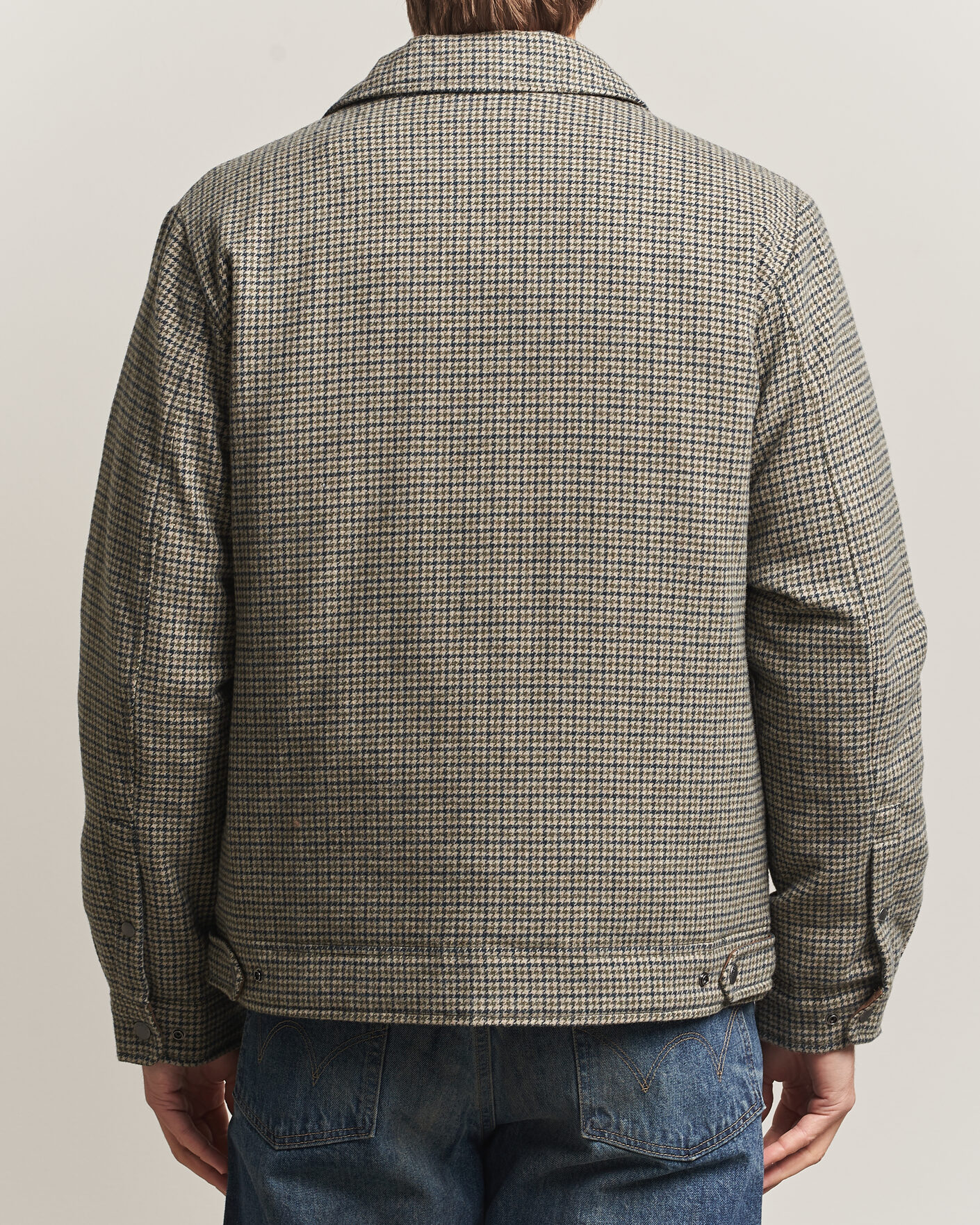 Mies | Takit | Woolrich | Wool Check Light Padded Keating Shirt Jacket Brown
