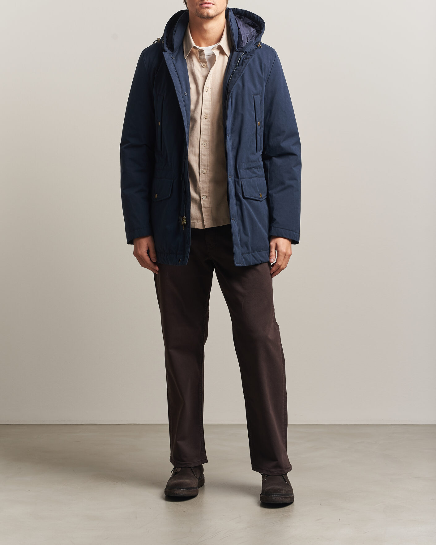 Mies | Takit | Woolrich | Mountain Cloth Parka Melton Blue