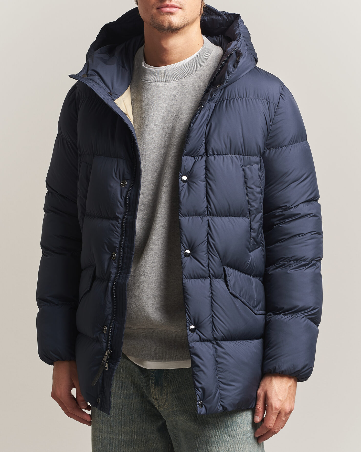 Mies | Takit | Woolrich | Cloud Davis Parka Melton Blue