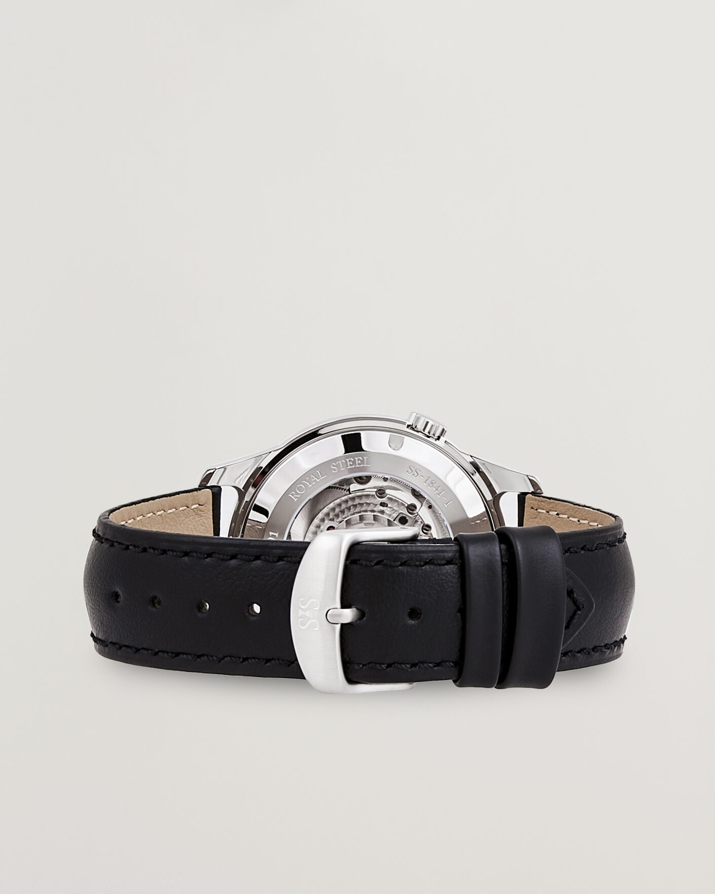 Mies | Sjöö Sandström Royal Steel 41mm Black Calf | Sjöö Sandström | Royal Steel 41mm Black Calf