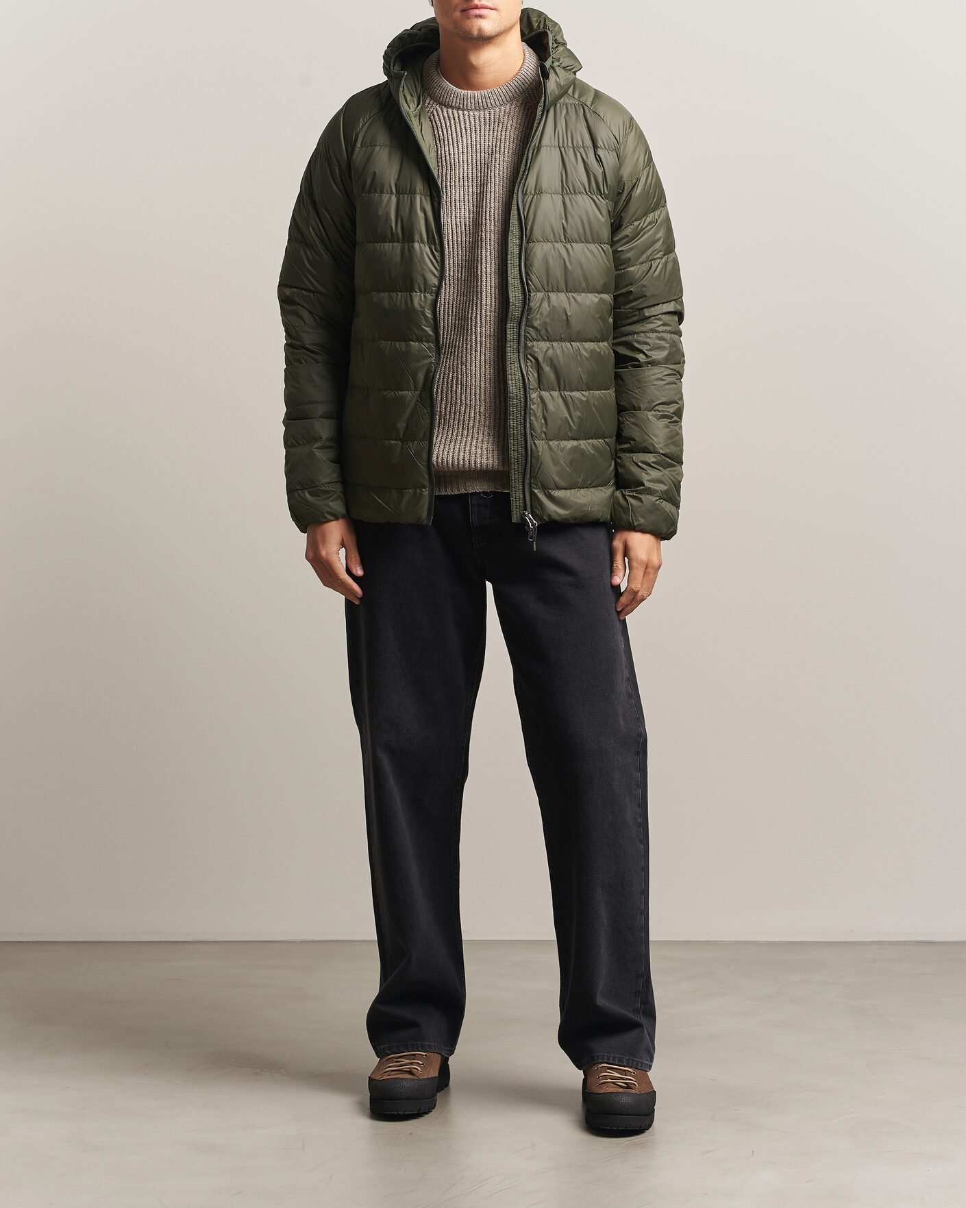 Mies | Takit | Pyrenex | Guzet Hooded Down Jacket Deep Khaki