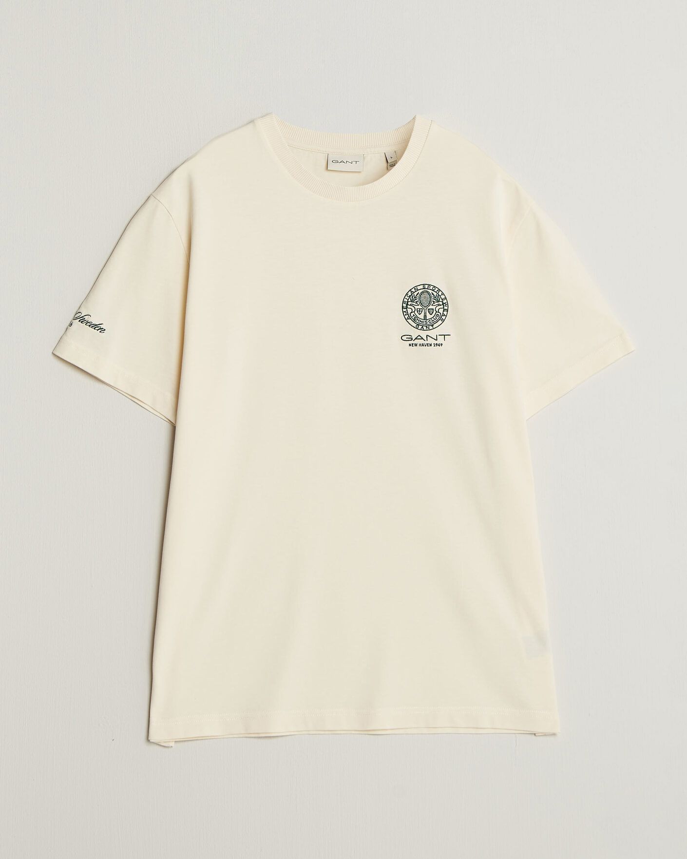 Mies | T-paidat | Gant | Tournament Crew Neck T-Shirt Cream