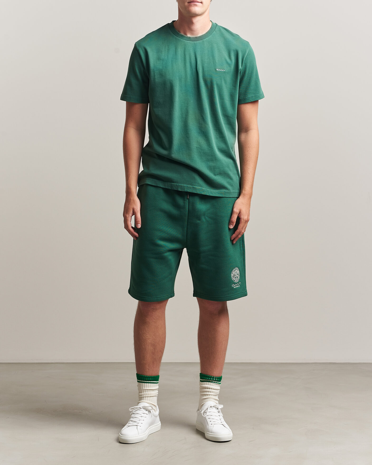 Mies | T-paidat | Gant | Tournament Crew Neck T-Shirt Green