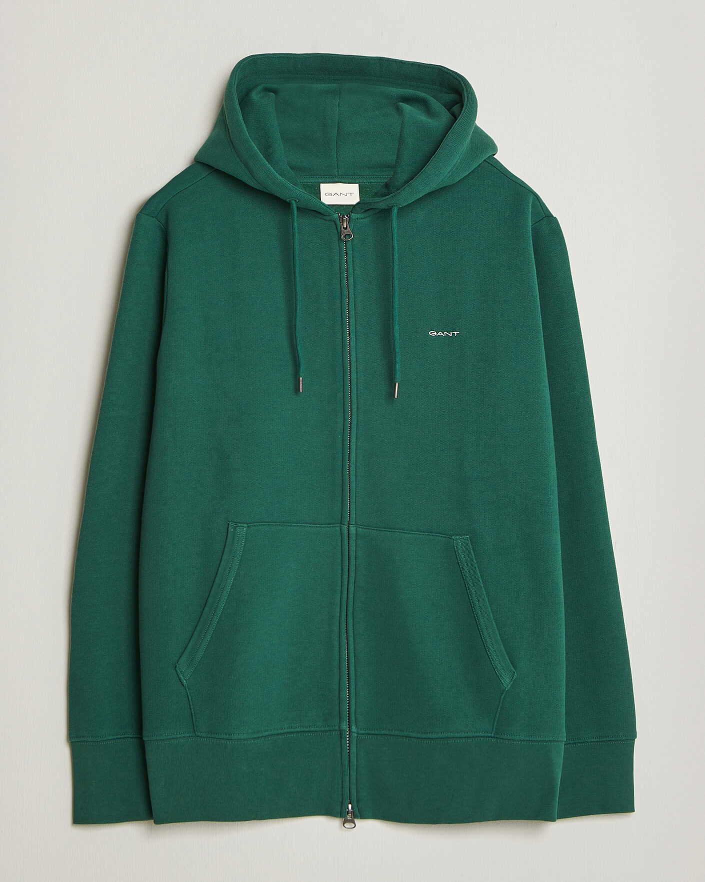 Mies | Puserot | Gant | Tournament Full Zip Hoodie Green