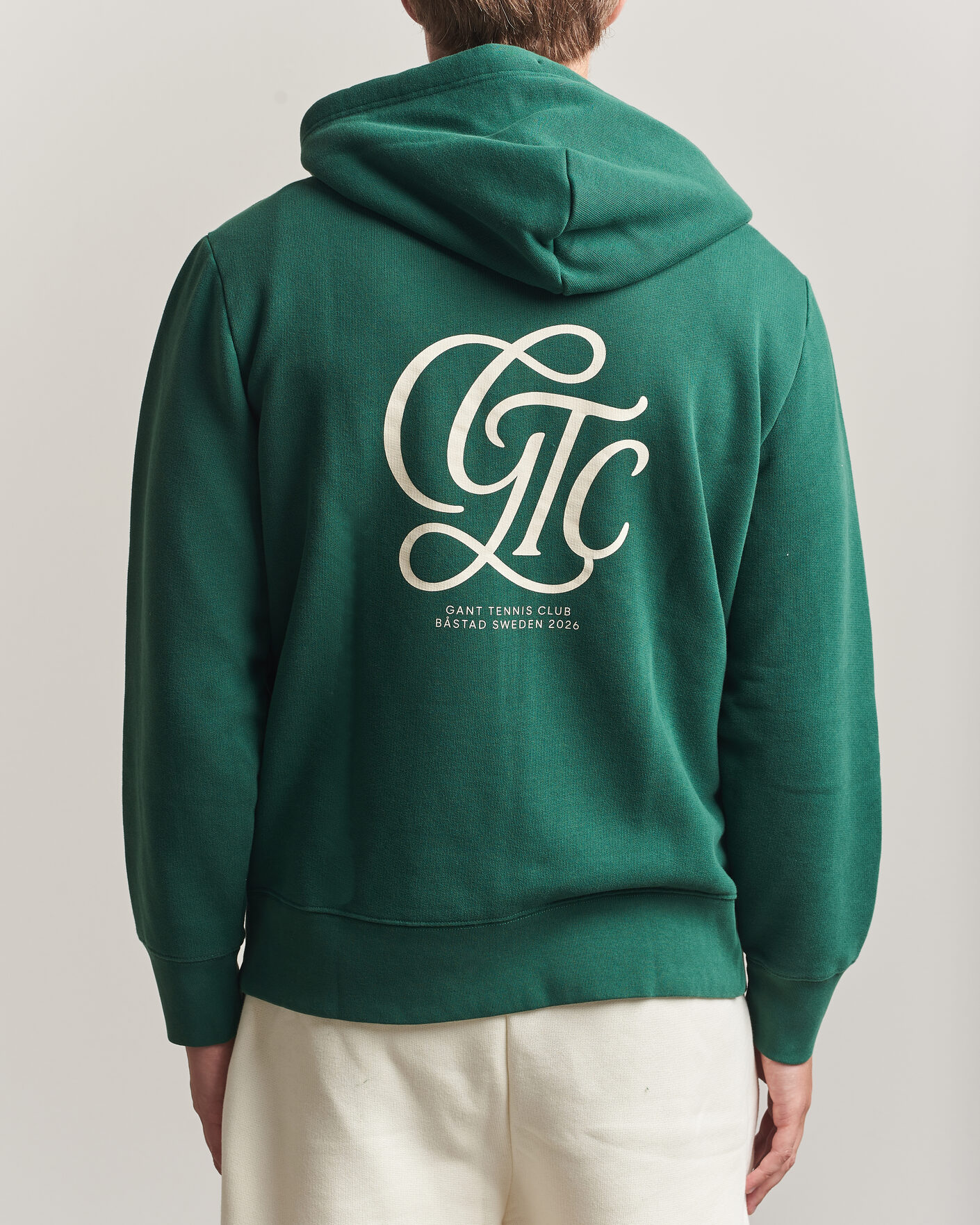 Mies | Puserot | Gant | Tournament Full Zip Hoodie Green