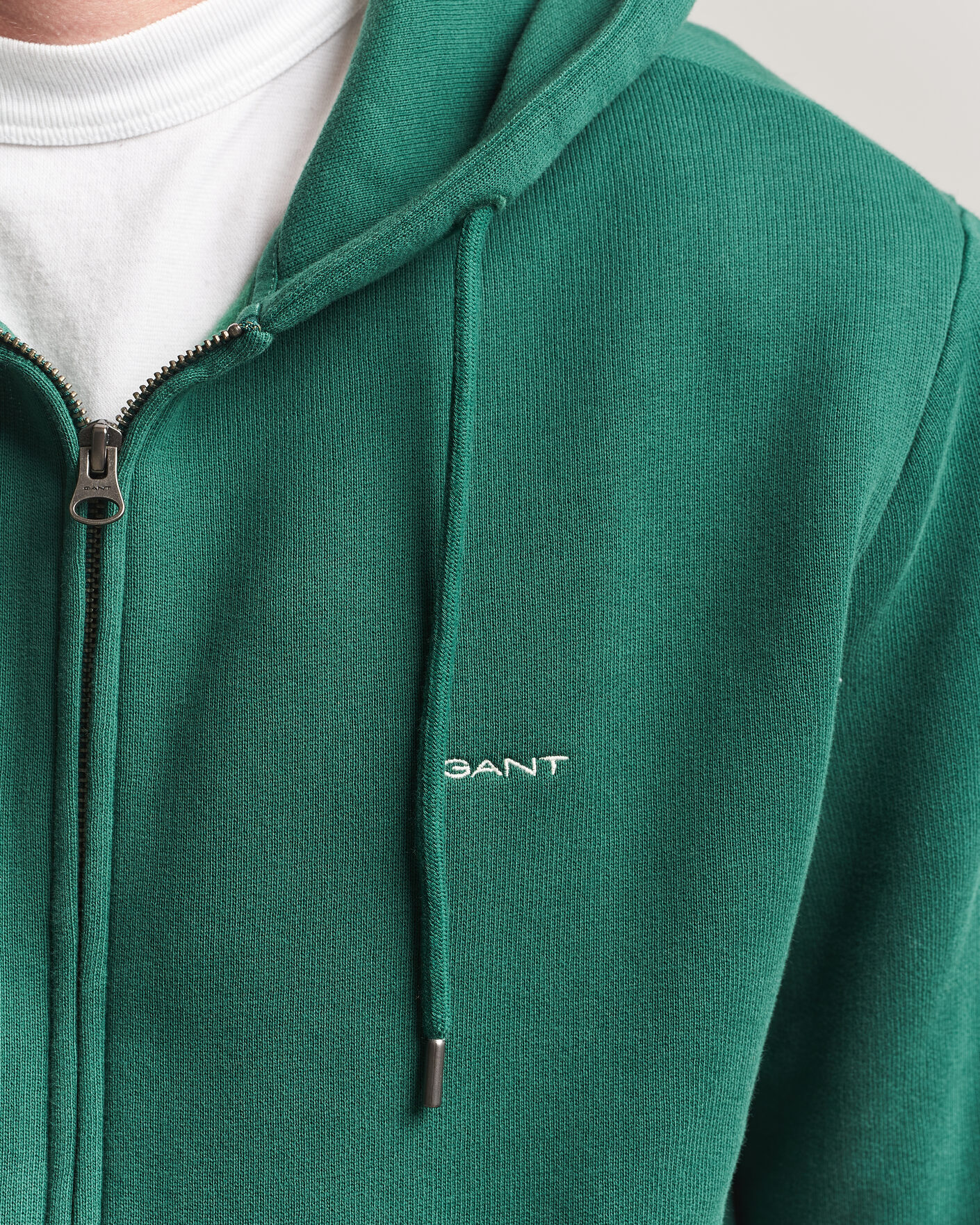 Mies | Puserot | Gant | Tournament Full Zip Hoodie Green