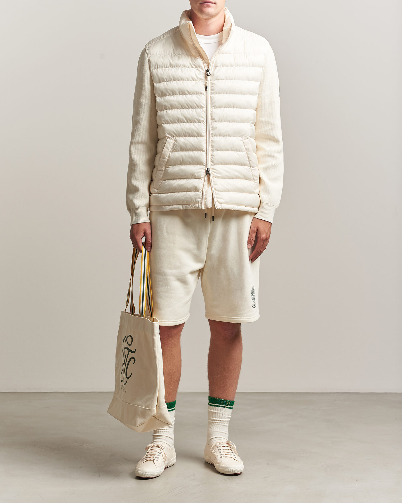 Mies | Takit | Gant | Tournament Mixed Media Jacket Cream