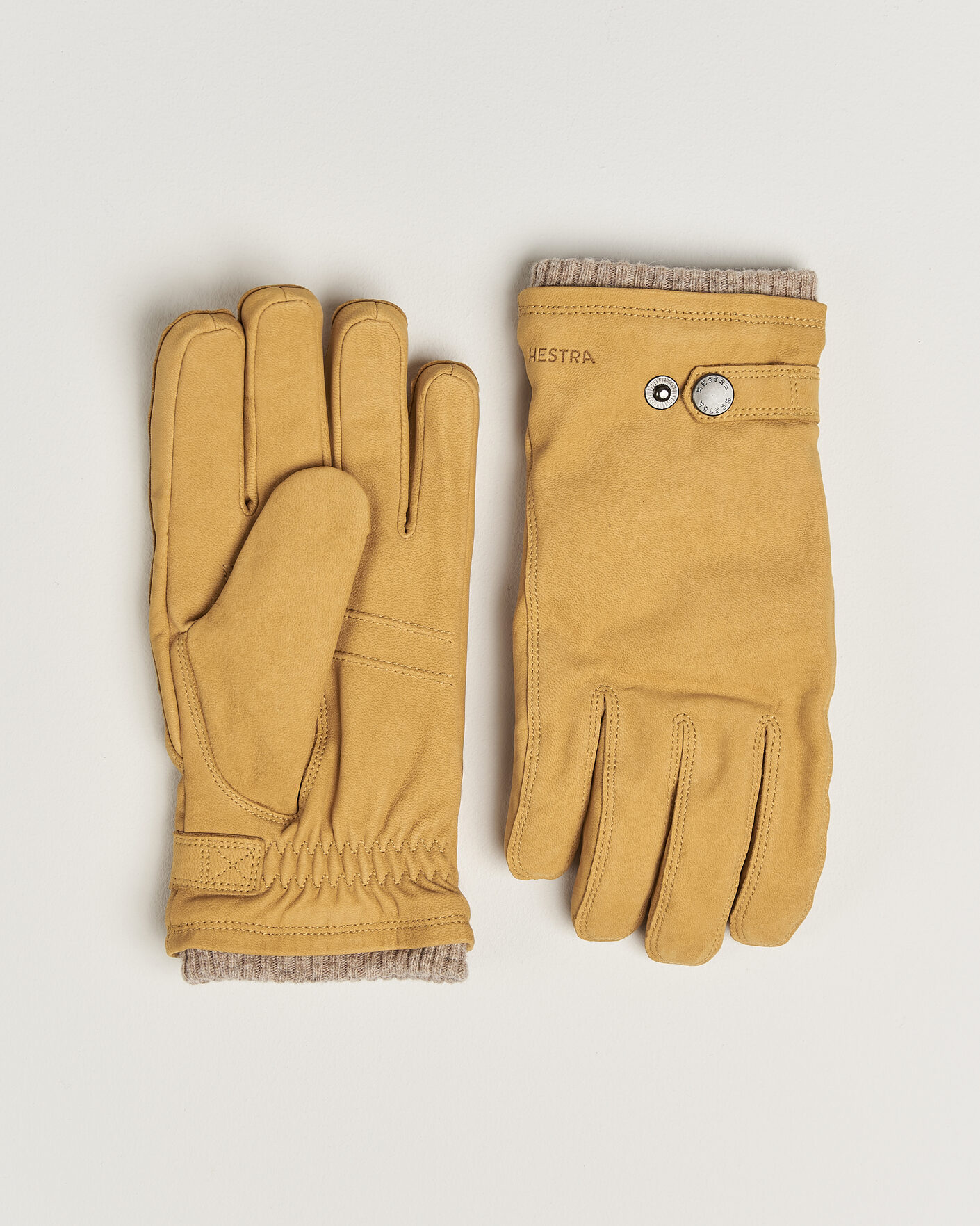 Mies | Käsineet | Hestra | Bergvik Fleece Liner Buckle Nubuck Glove Tan
