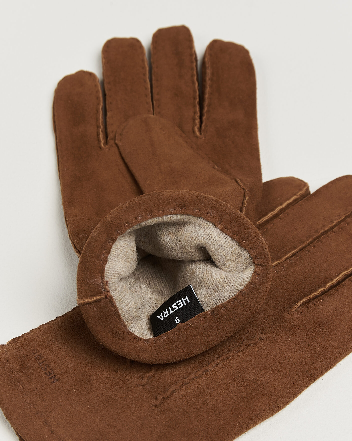 Mies | Käsineet | Hestra | Arthur Wool Lined Suede Glove Whiskey