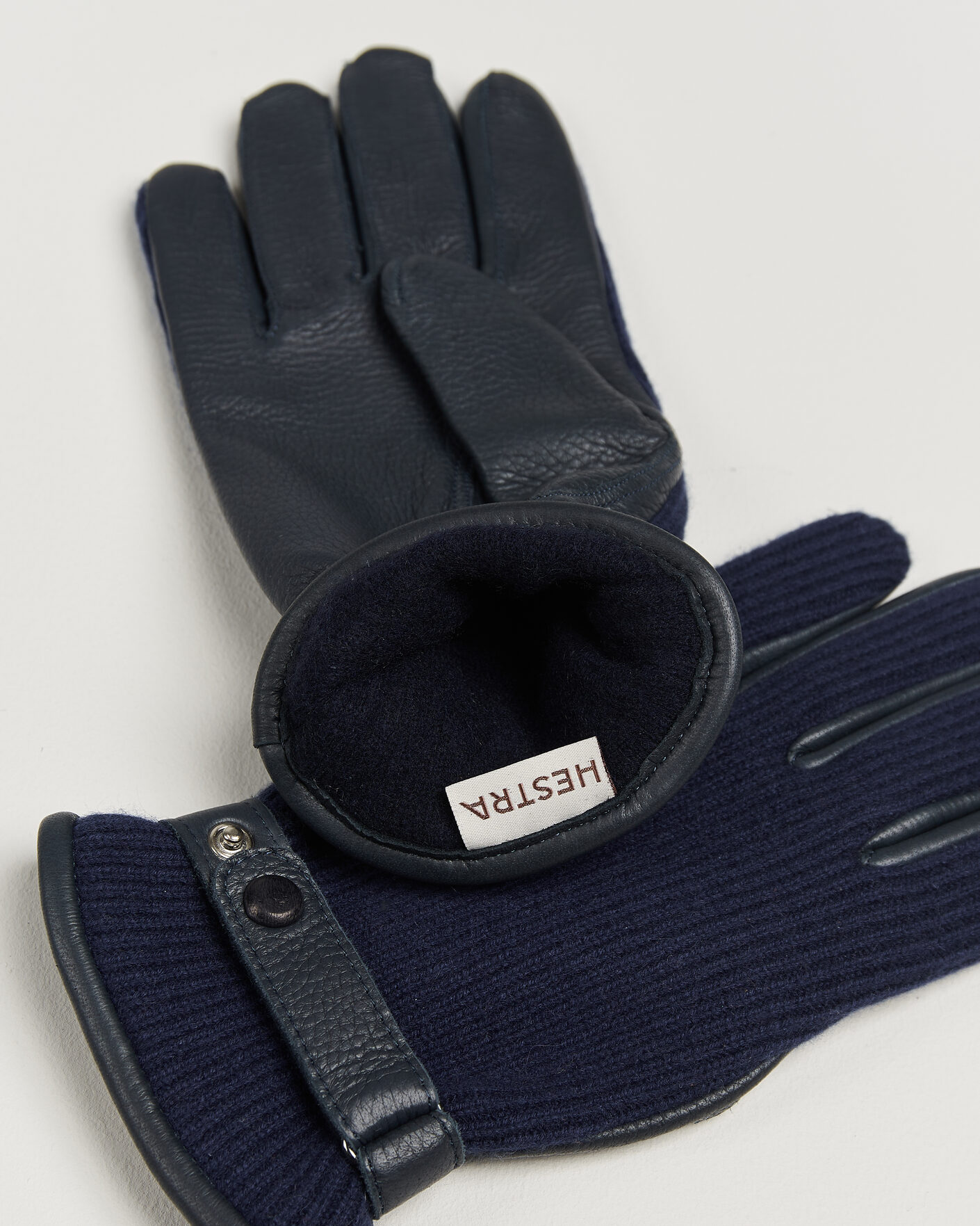 Mies | Käsineet | Hestra | Christopher Cashmere/Elkskin Glove  Navy
