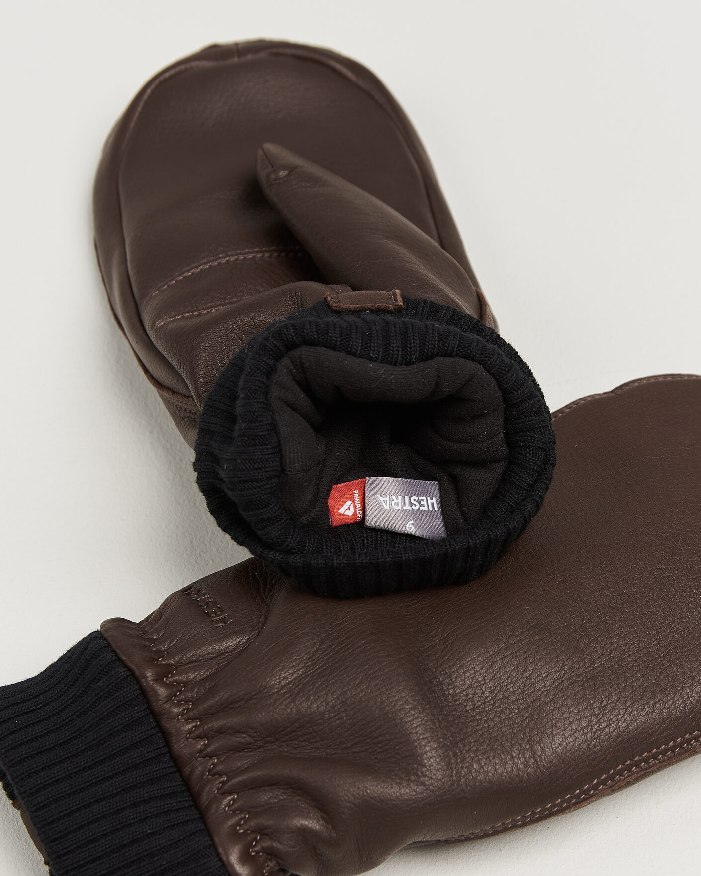 Mies | Käsineet | Hestra | Tore Deerskin Primaloft Lined Mitt Chocolate