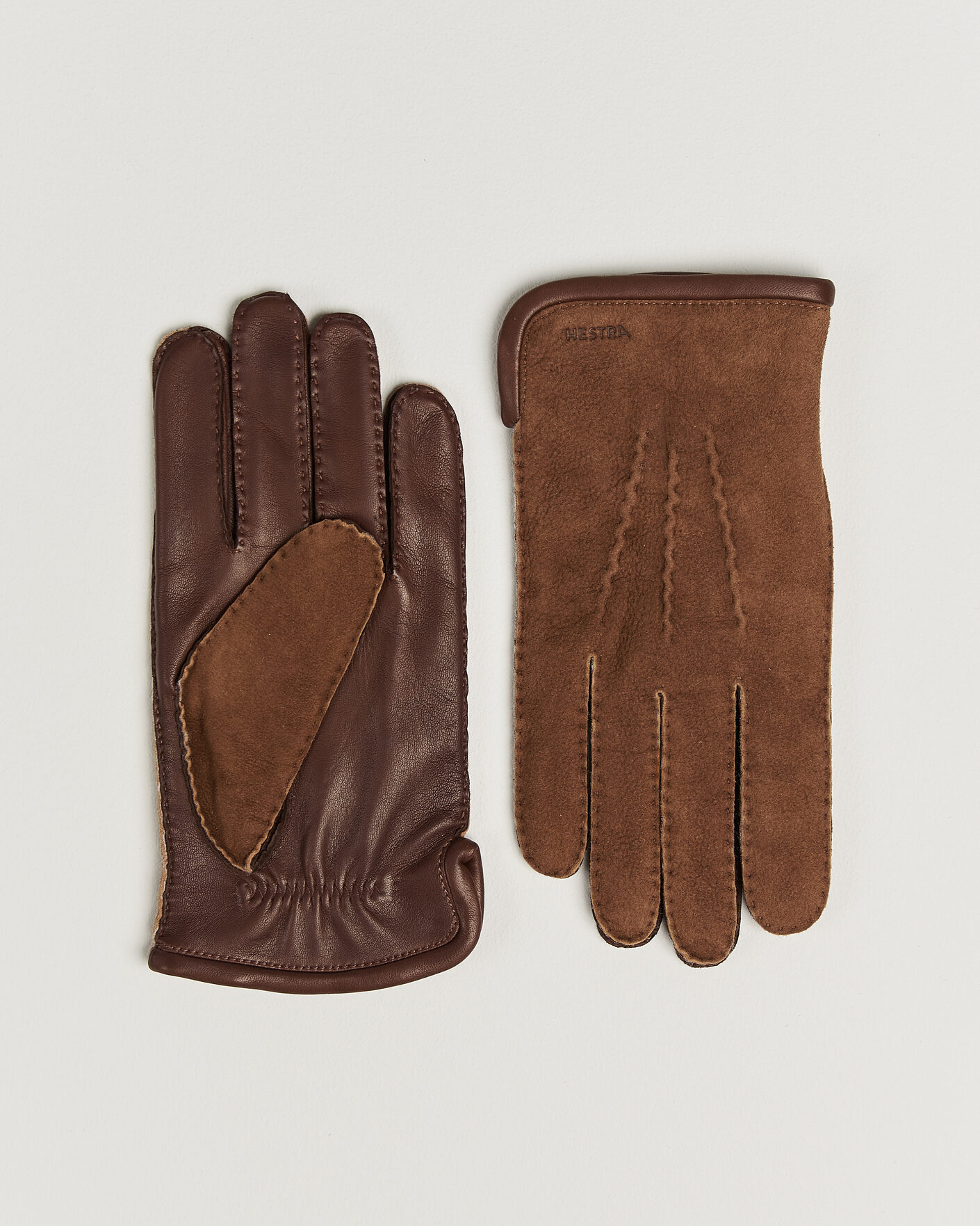 Mies | Käsineet | Hestra | Balthazar Suede/Nappa Leather Glove Brown