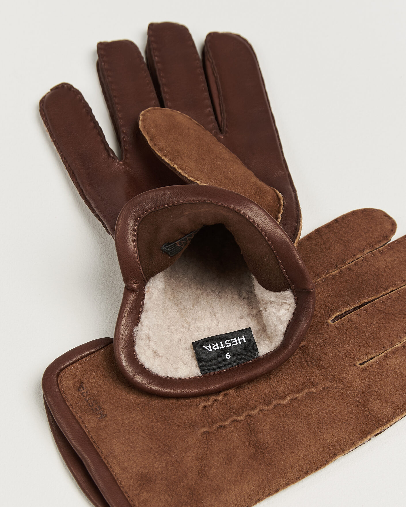 Mies | Käsineet | Hestra | Balthazar Suede/Nappa Leather Glove Brown