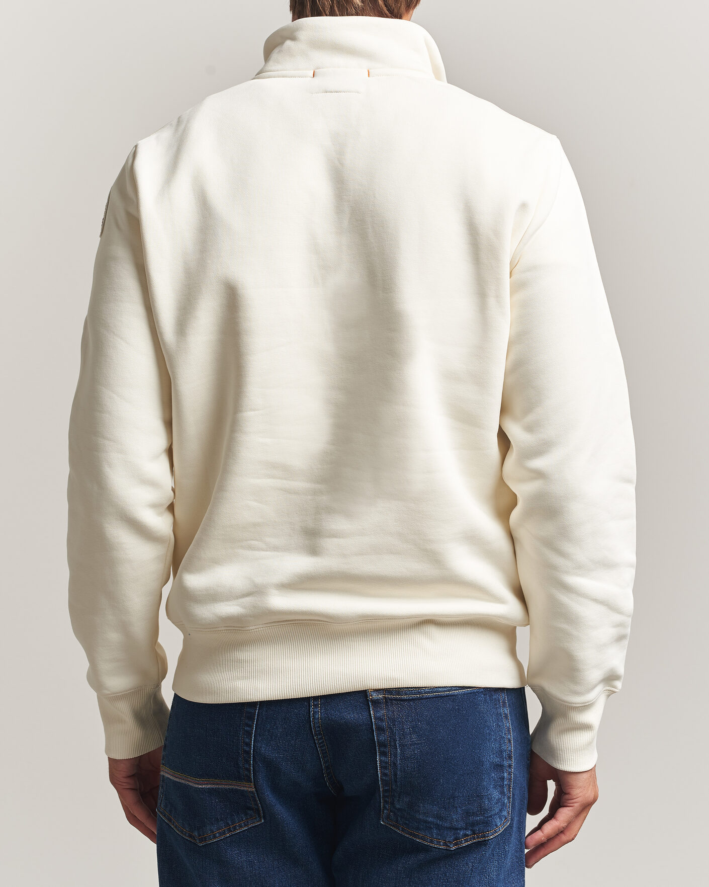 Mies | Puserot | Parajumpers | Broad Peak Super Easy Half Zip Sweatshirt Warm Ivory