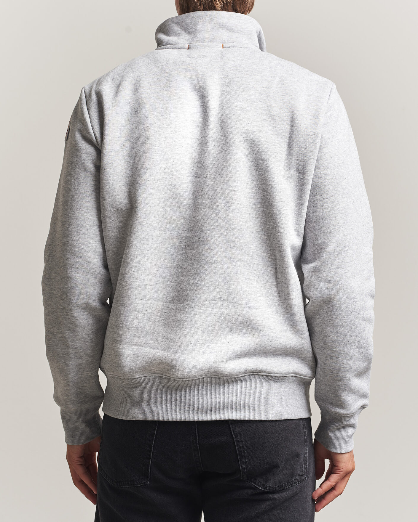 Mies | Puserot | Parajumpers | Broad Peak Super Easy Half Zip Sweatshirt Ash Grey Melange