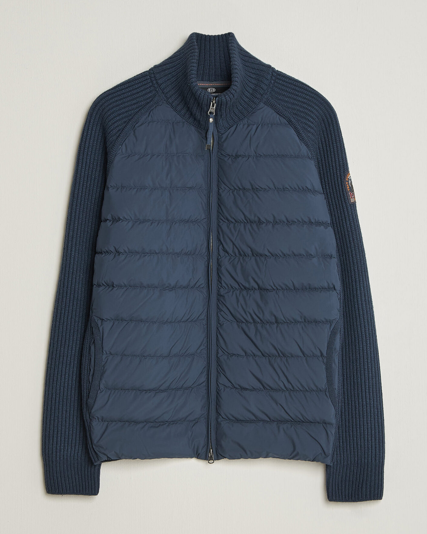Mies | Takit | Parajumpers | Olmo Rib Knitted Hybrid Jacket Nine Iron