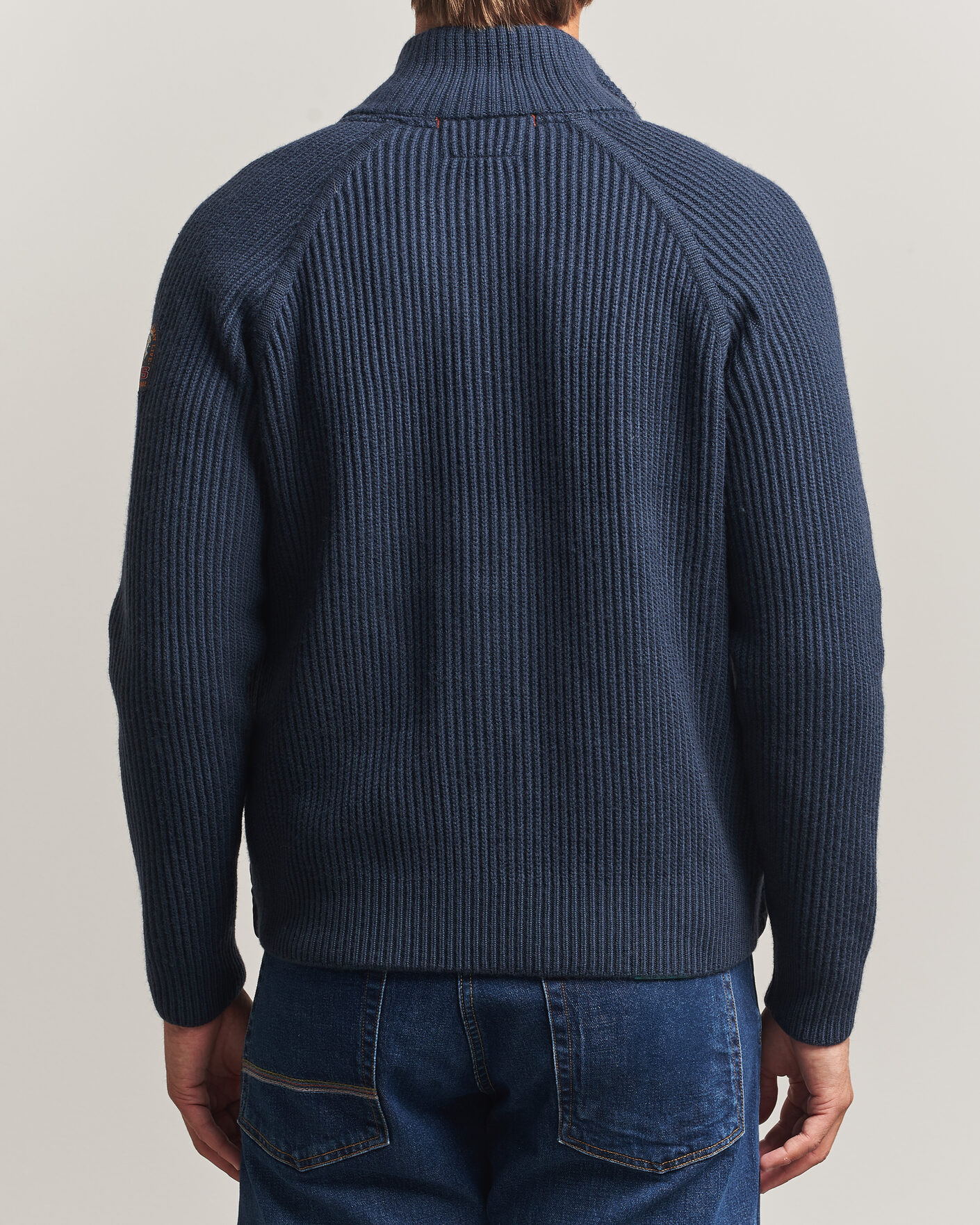 Mies | Takit | Parajumpers | Olmo Rib Knitted Hybrid Jacket Nine Iron