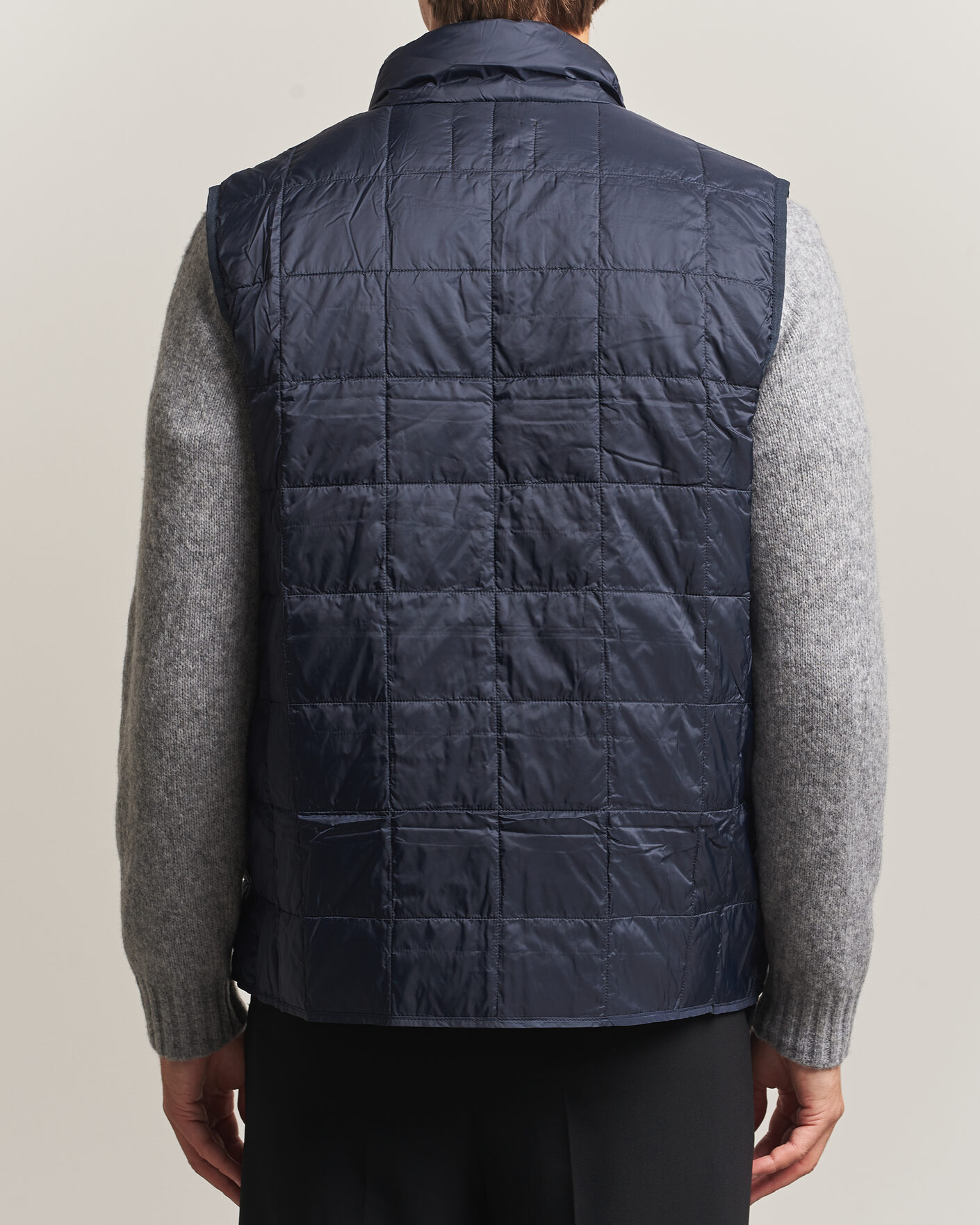 Mies | Ulkoliivit | TAION | High Neck Full Zip Lightweight Down Vest Dark Navy