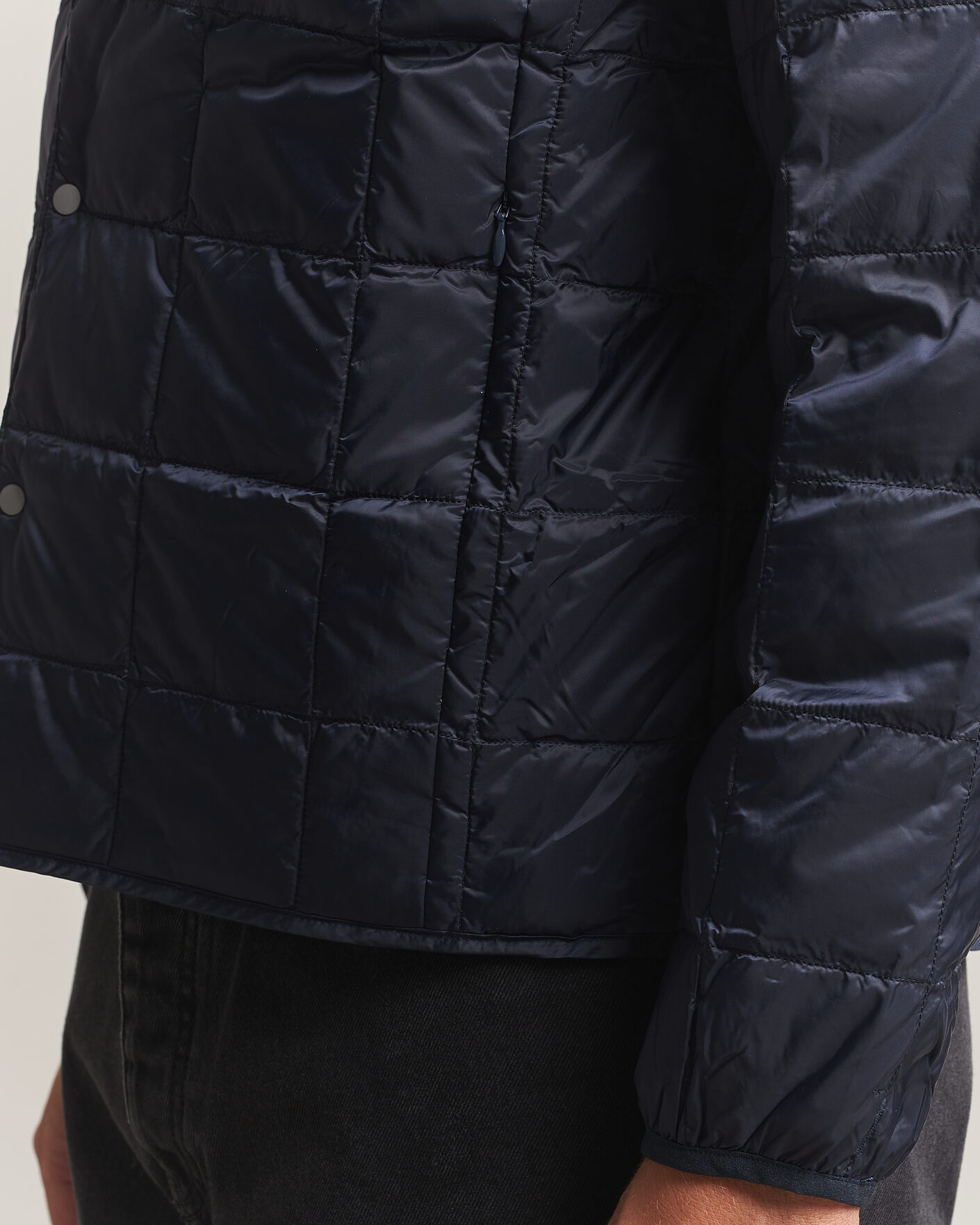 Mies | Takit | TAION | Crew Neck Button Down Jacket Dark Navy