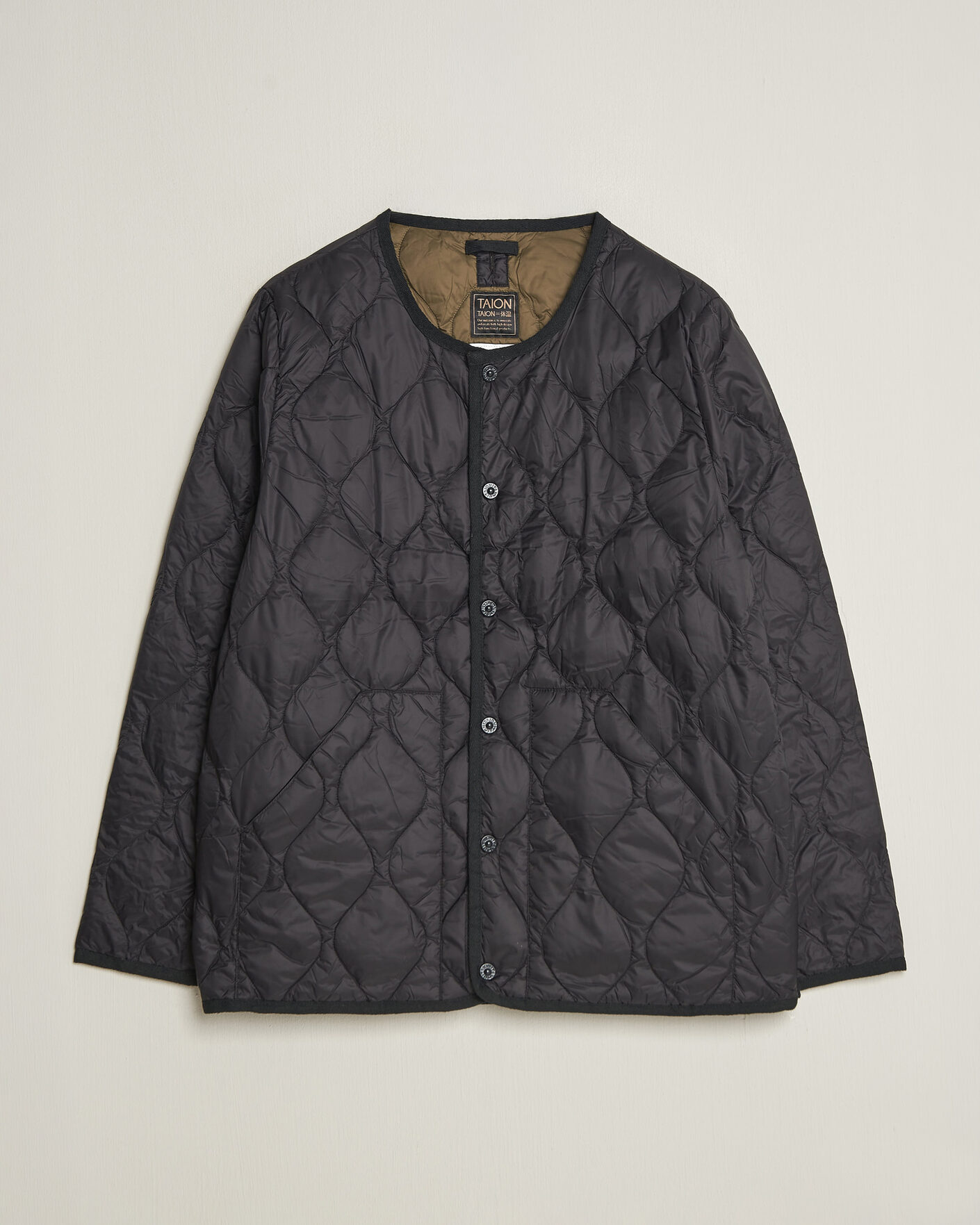 Mies | Takit | TAION | Military Crew Neck Down Jacket Black