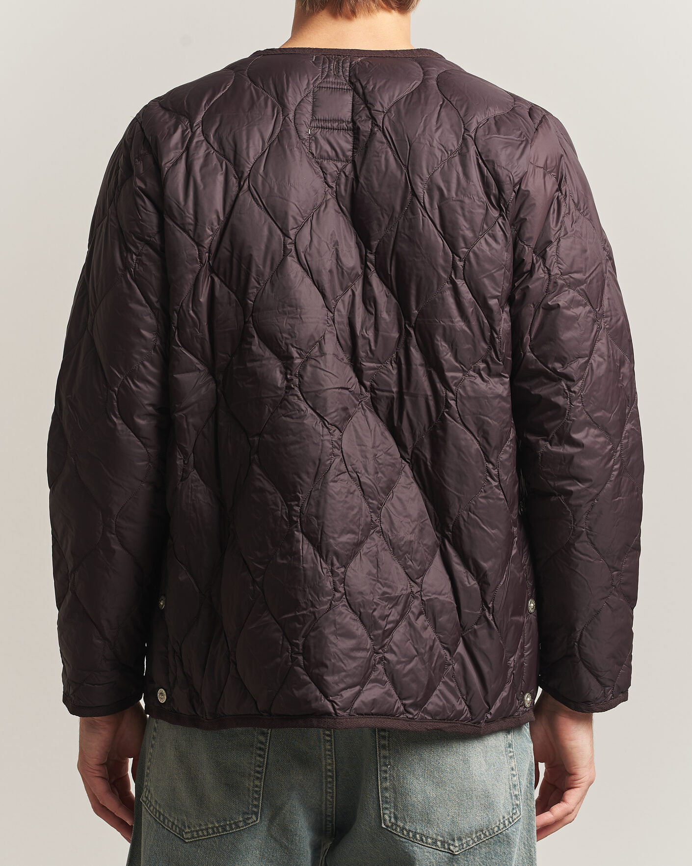 Mies | Takit | TAION | Military Crew Neck Down Jacket Dark Choco