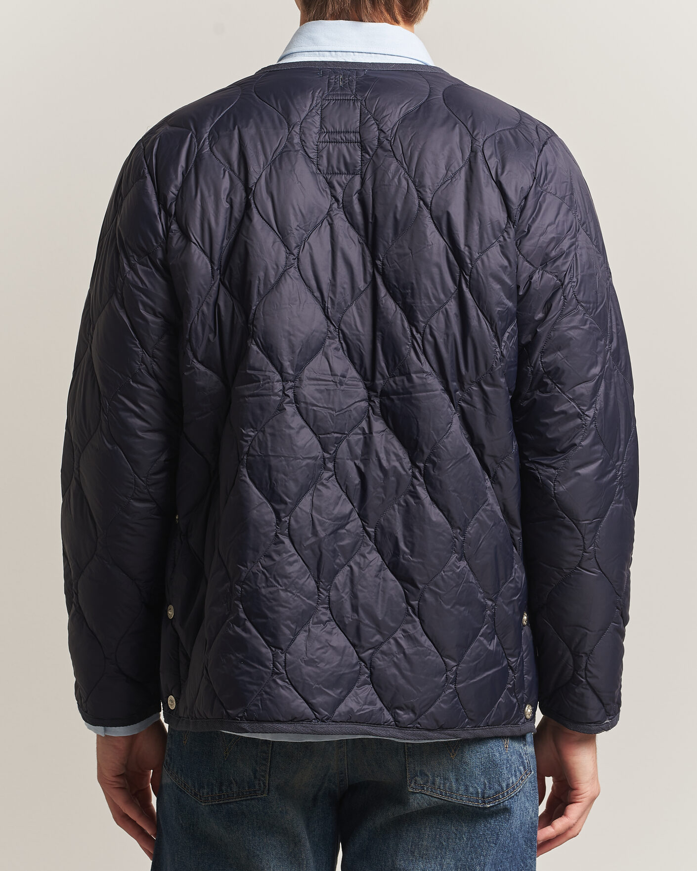 Mies | Takit | TAION | Military Crew Neck Down Jacket Dark Navy