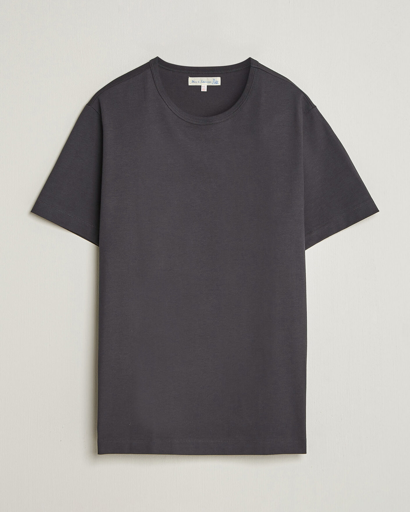 Mies | T-paidat | Merz b. Schwanen | Classic Fit Sturdy Loopwheeled T-Shirt Charcoal