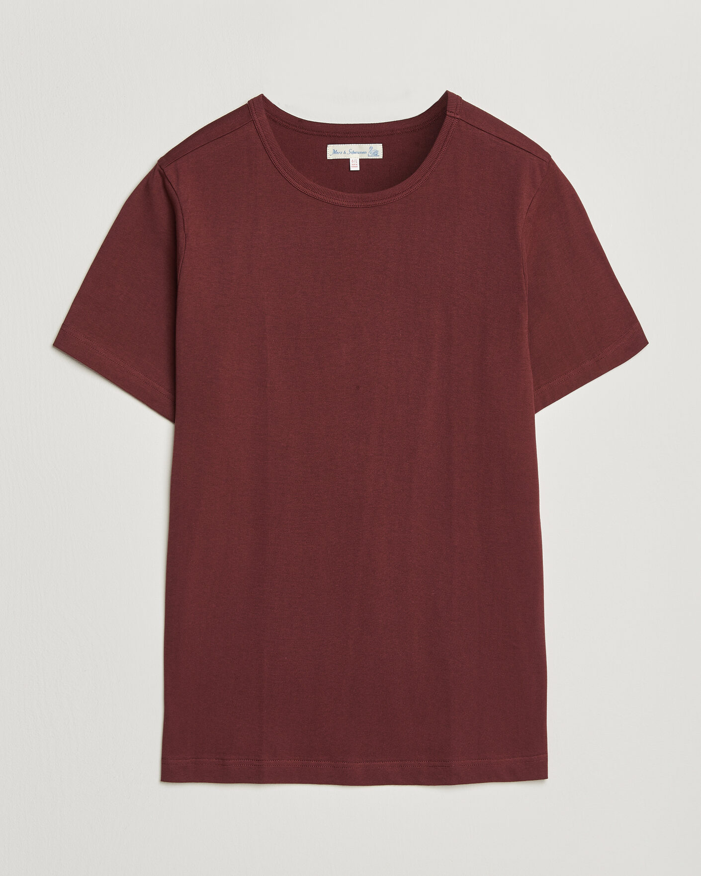 Mies | T-paidat | Merz b. Schwanen | 1950s Classic Loopwheeled T-shirt Burgundy