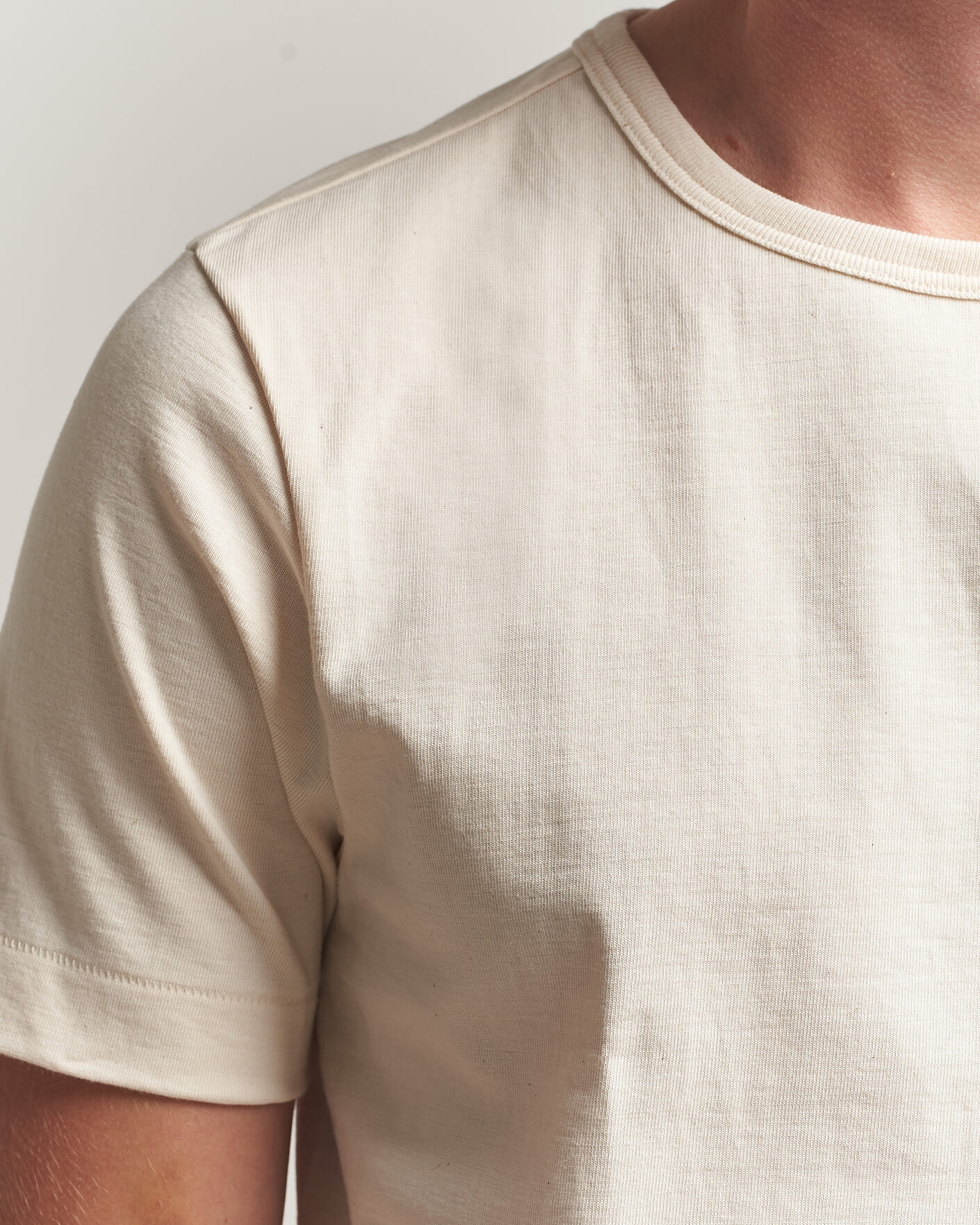 Mies | T-paidat | Merz b. Schwanen | Classic Fit Loopwheeled T-Shirt Nature