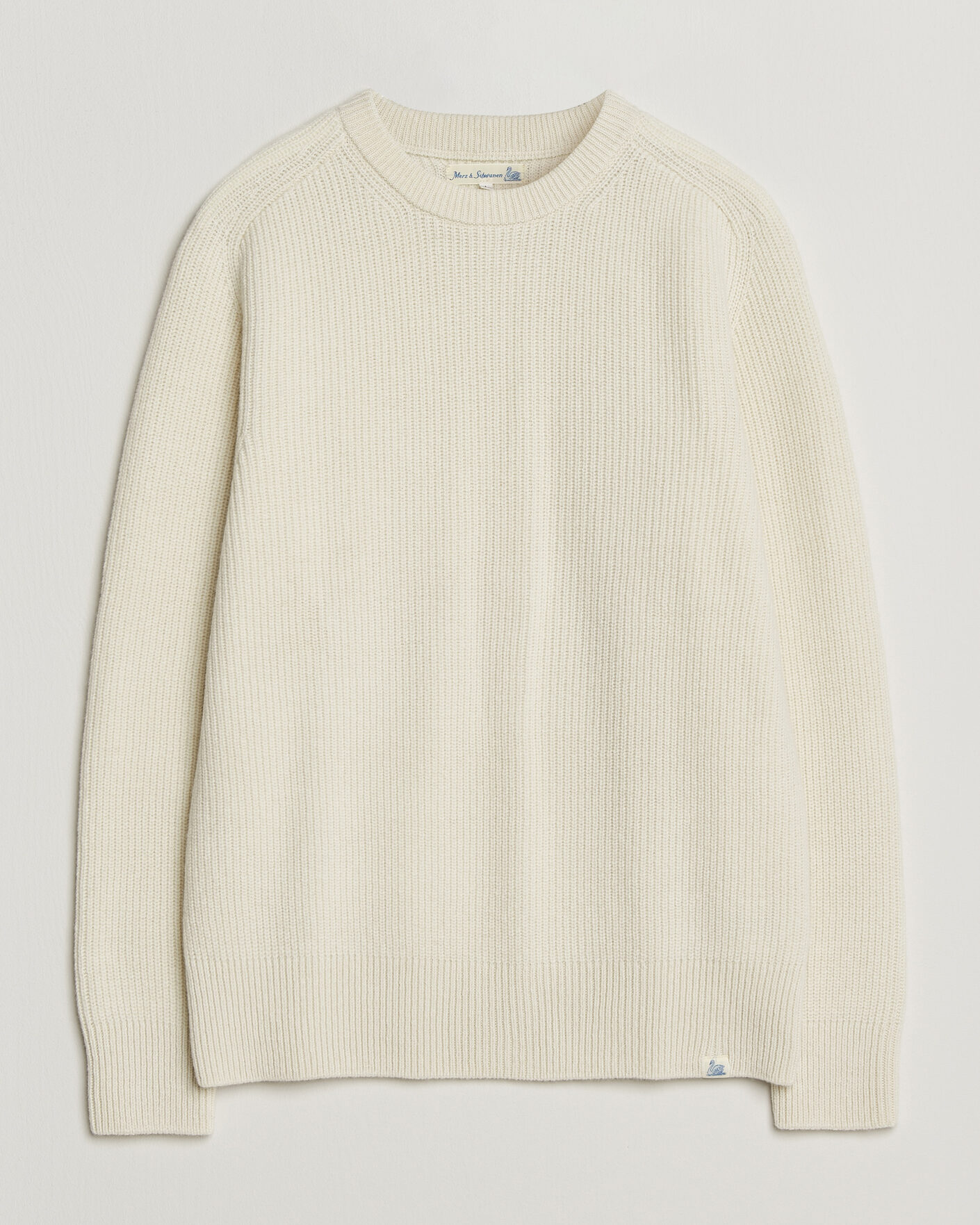 Mies | Puserot | Merz b. Schwanen | Merino/Cashmere Knitted Sweater Nature