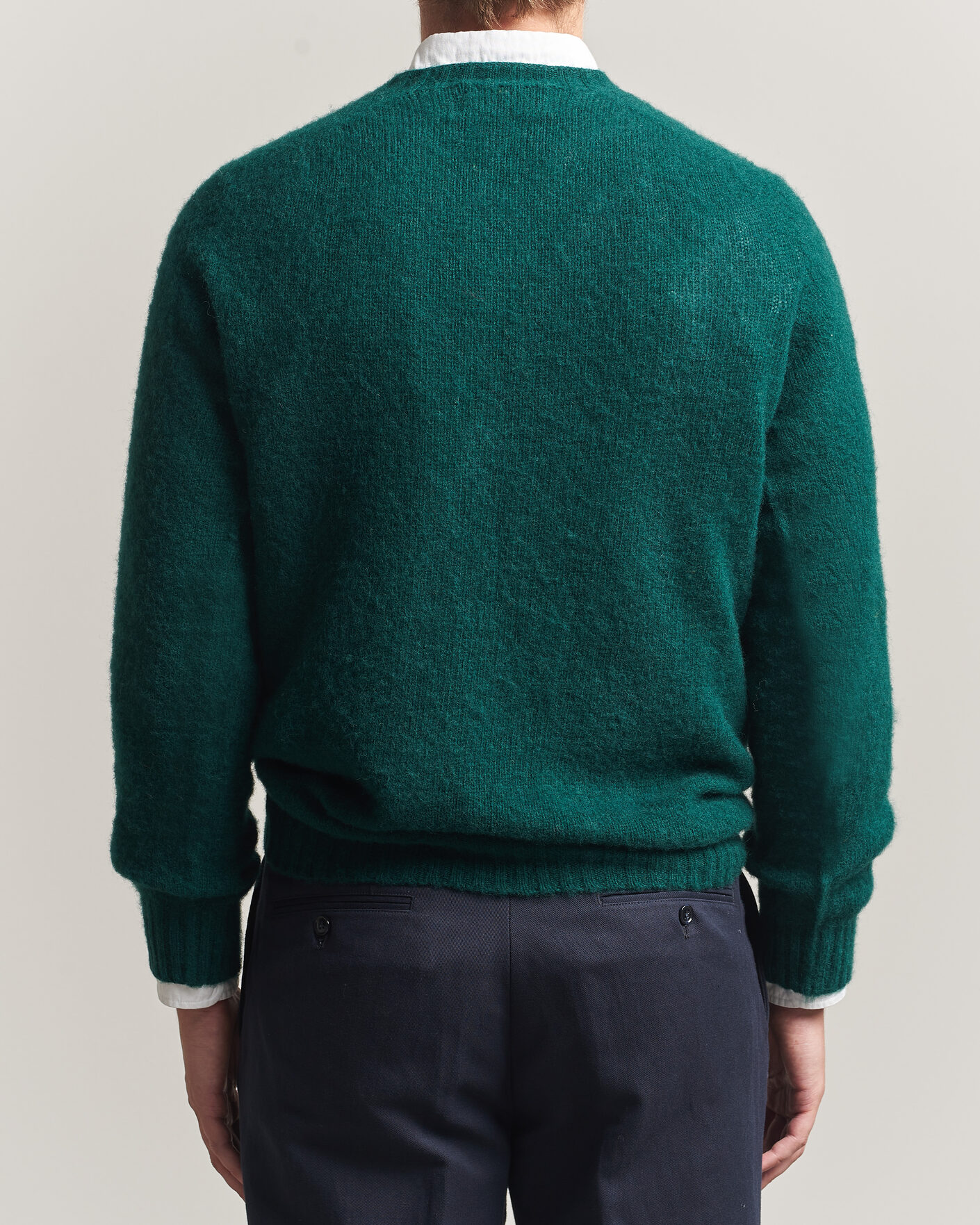 Mies | Puserot | Harley Of Scotland | Brushed Supersoft Lambswool Crewneck Tartan