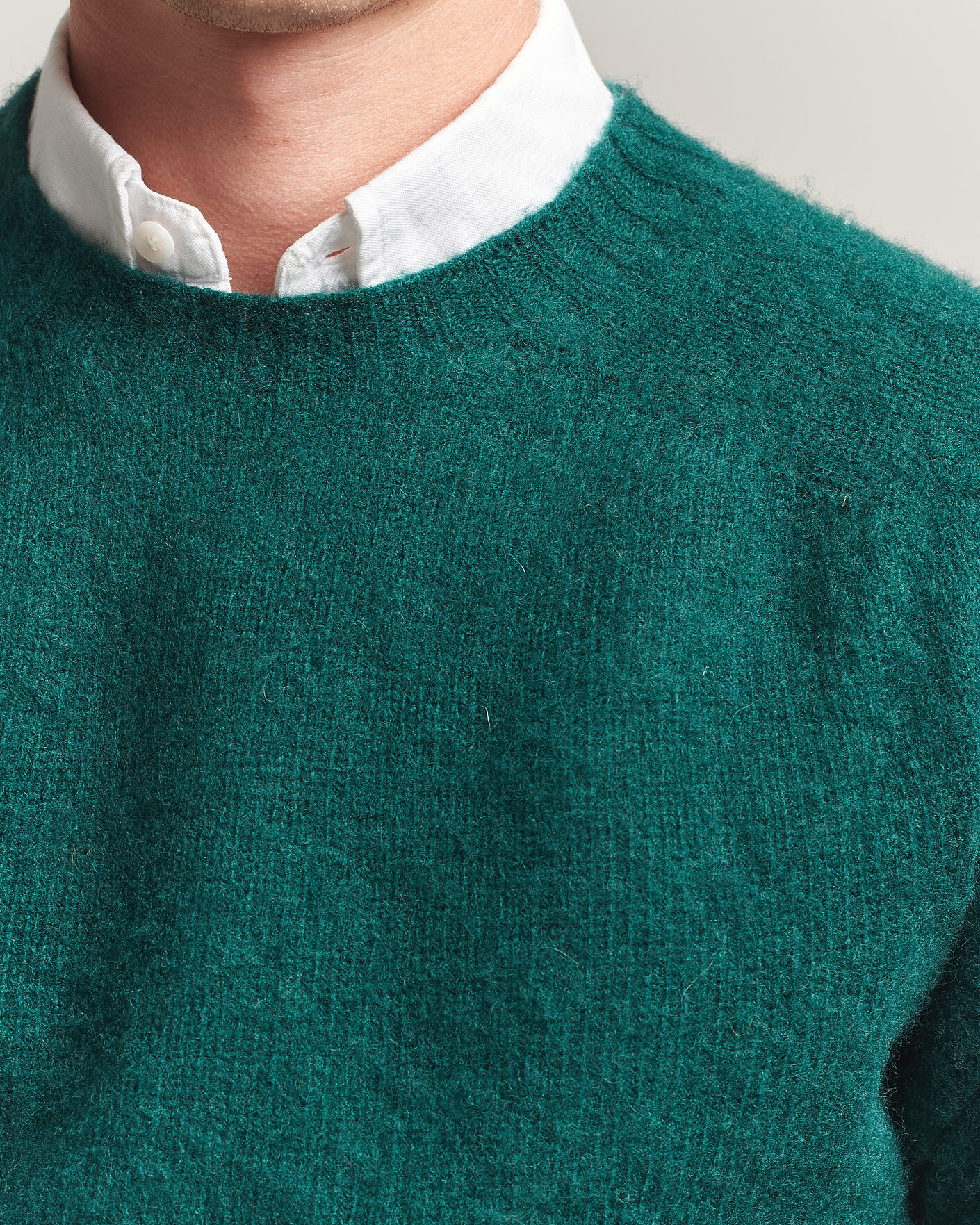 Mies | Puserot | Harley Of Scotland | Brushed Supersoft Lambswool Crewneck Tartan