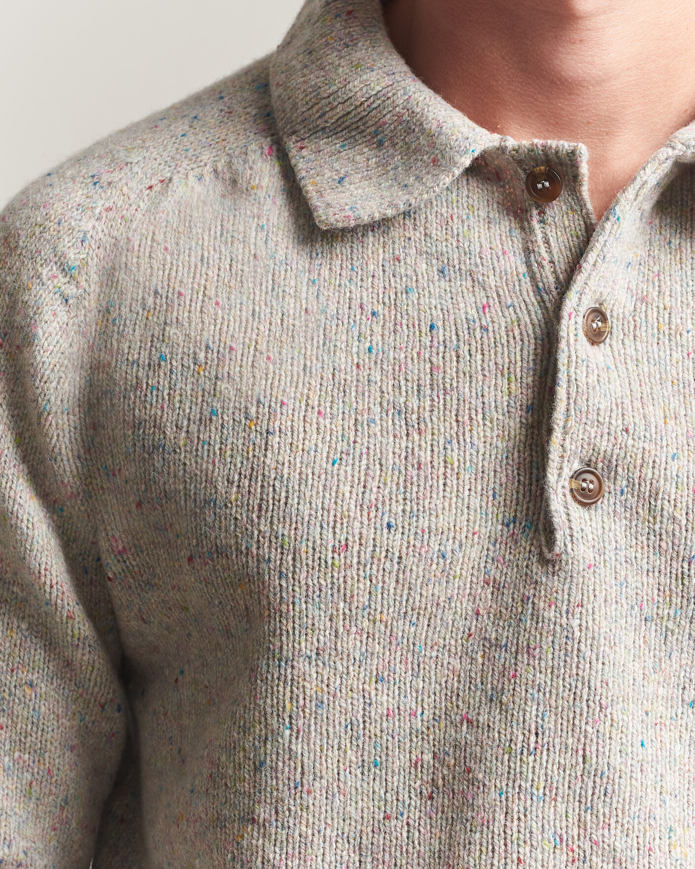 Mies | Puserot | Harley Of Scotland | Donegal Wool Polo Machair